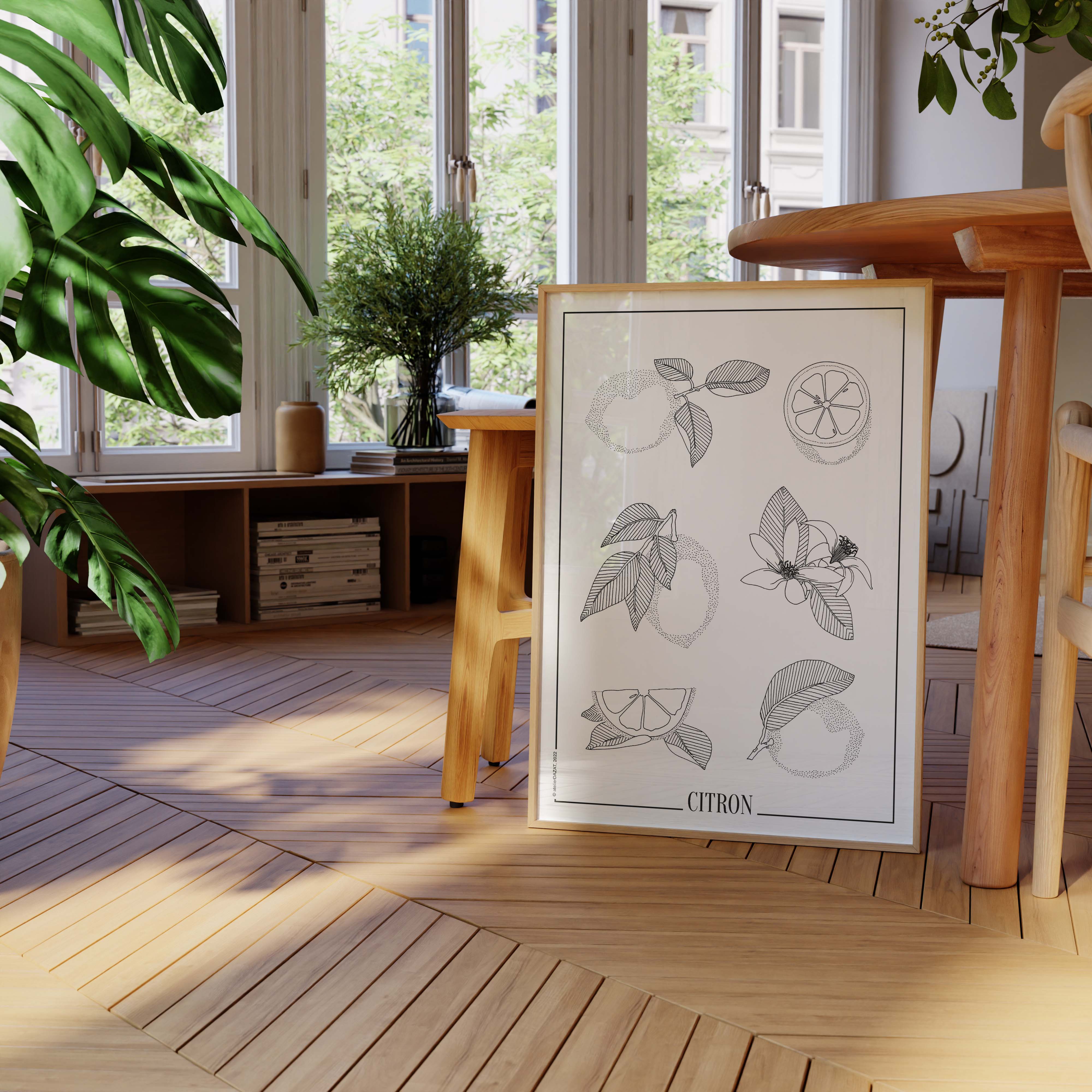 Affiche atelierDAZAT Citron-oneart.fr