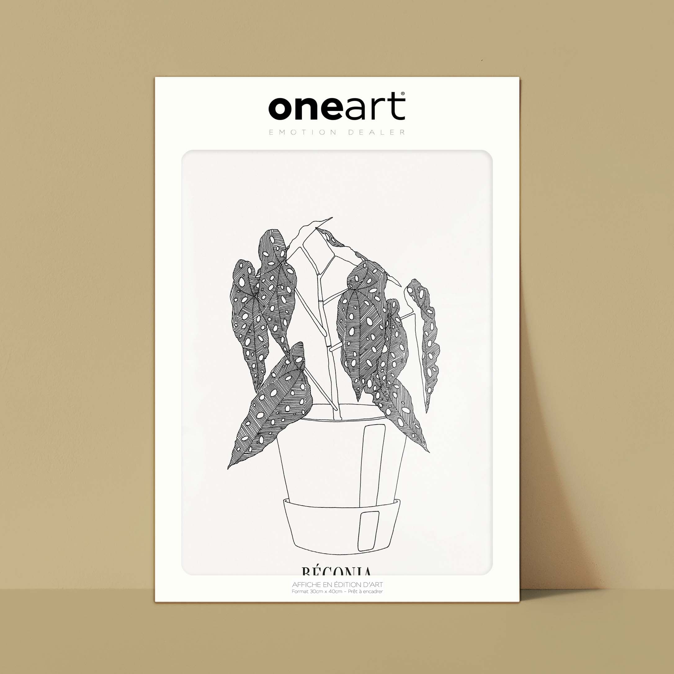 Affiche atelierDAZAT Begonia-oneart.fr