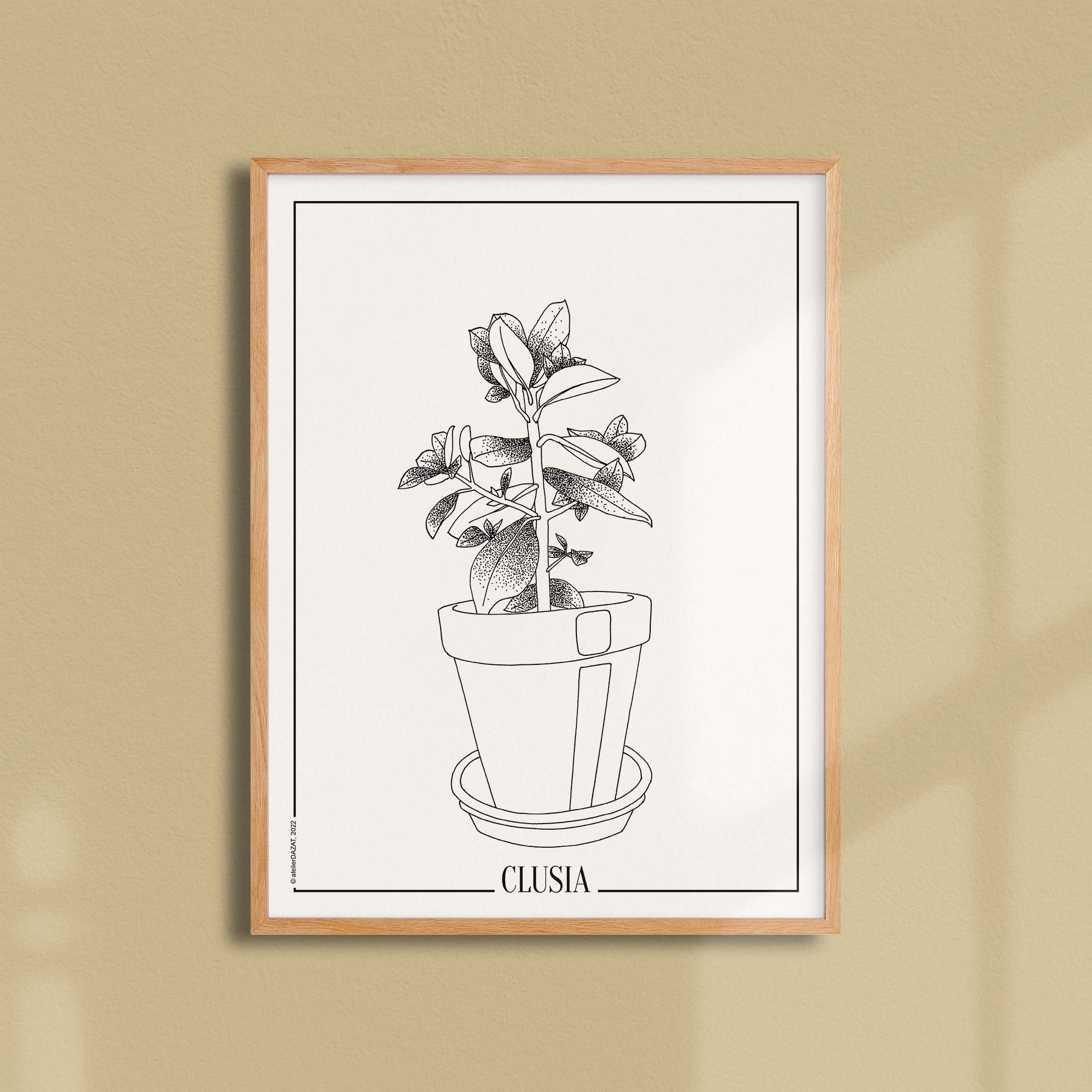 Affiche atelierDAZAT Clusia-oneart.fr