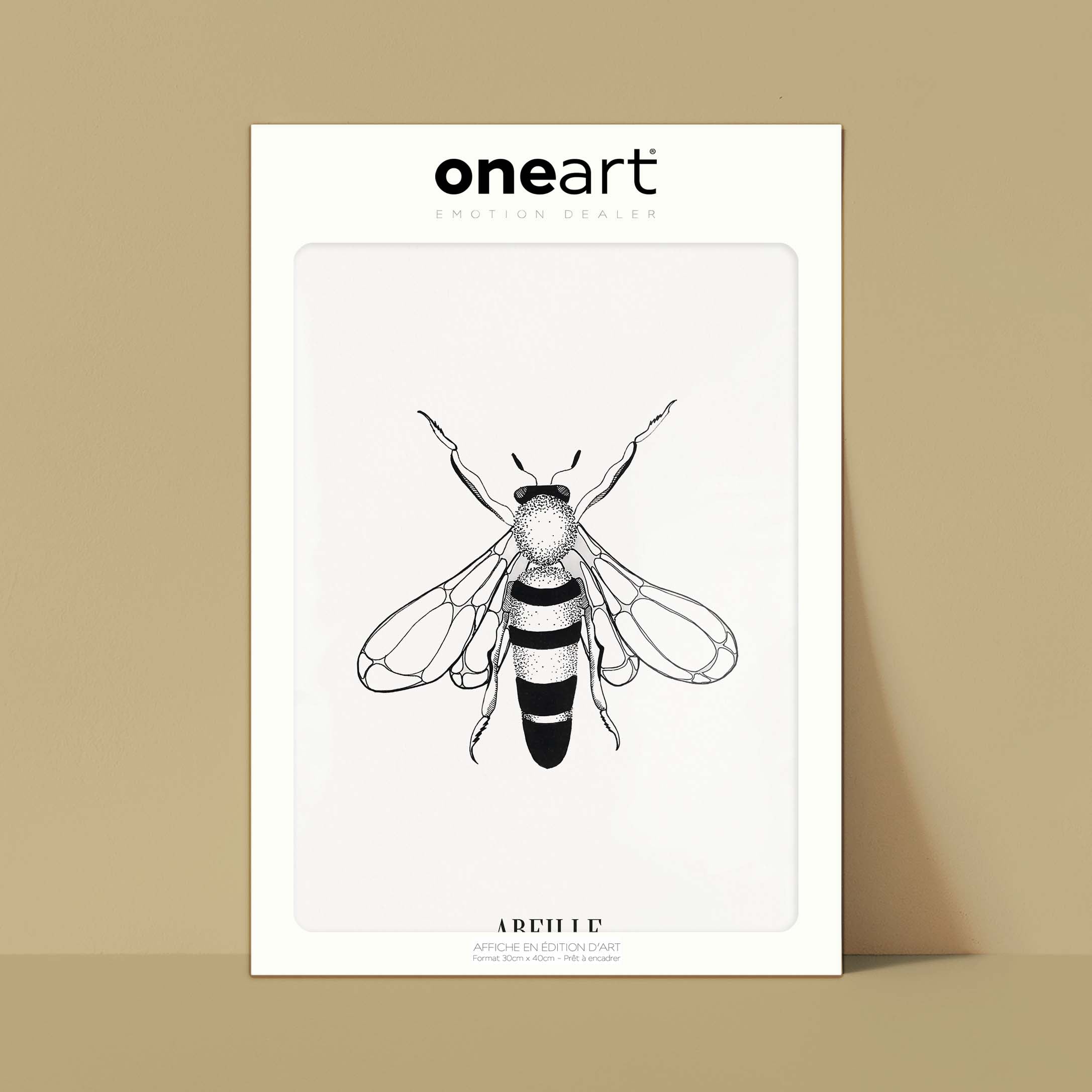 Affiche atelierDAZAT Abeille-oneart.fr