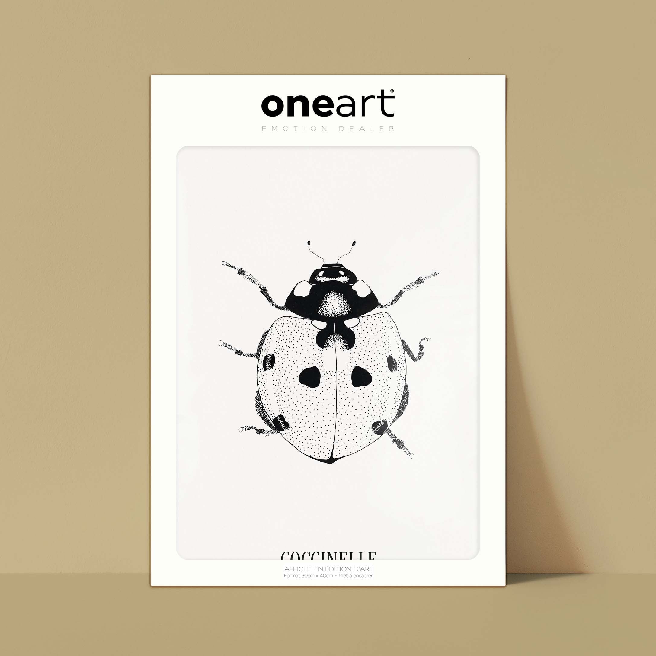 Affiche atelierDAZAT Coccinelle-oneart.fr