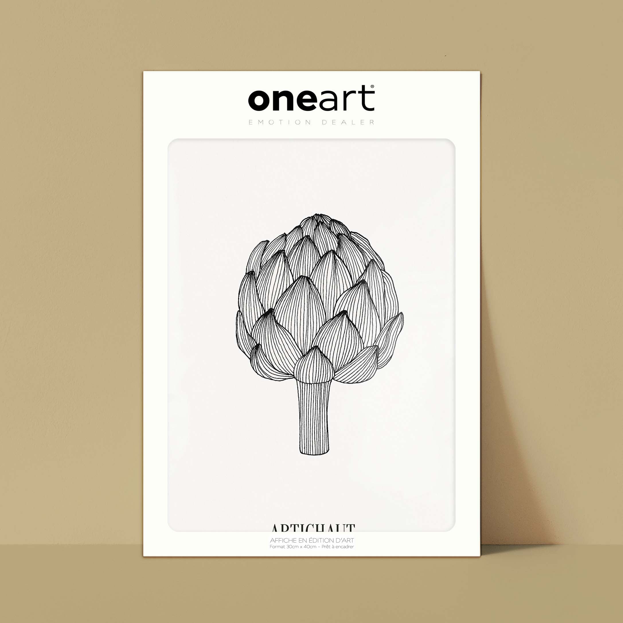 Affiche atelierDAZAT Artichaut-oneart.fr