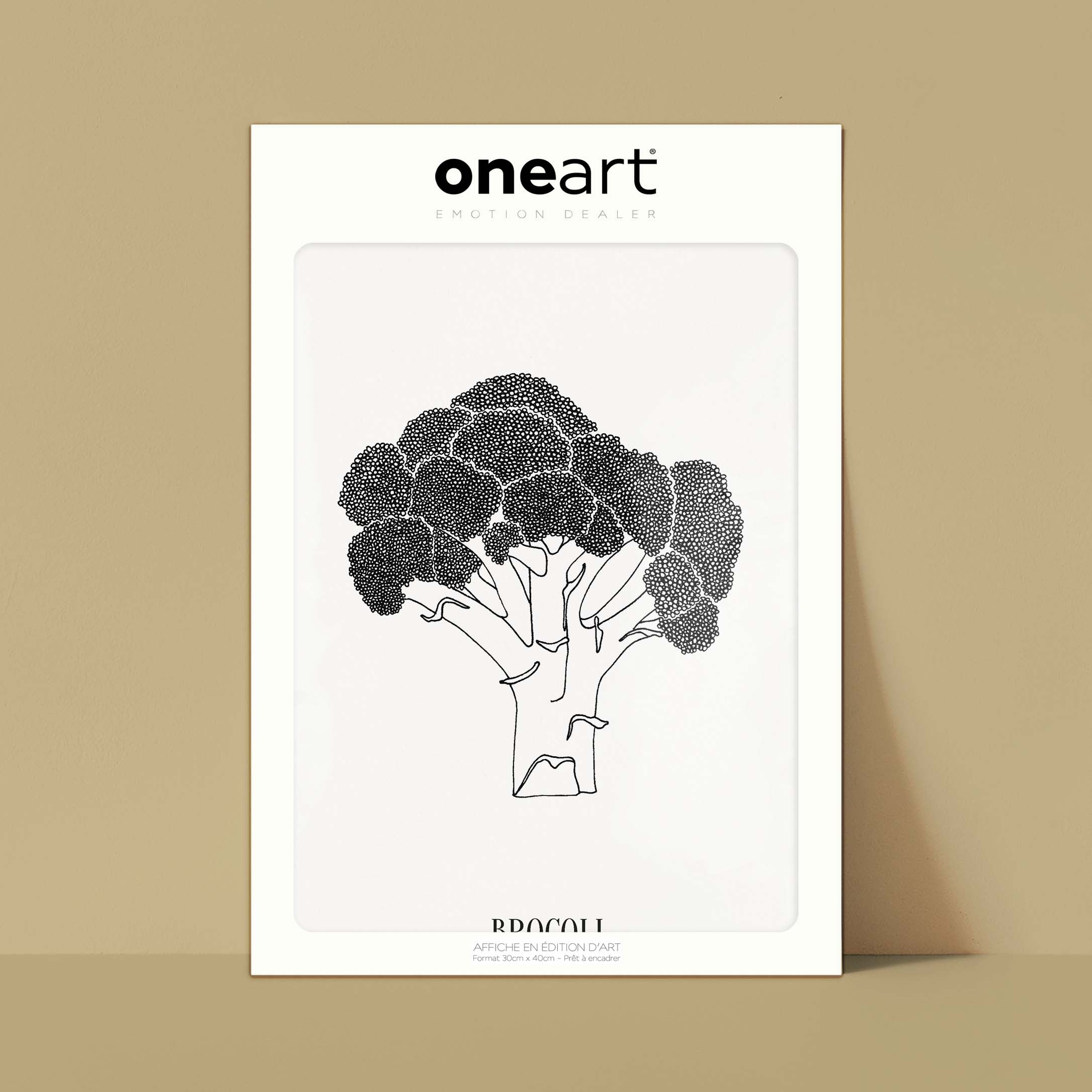 Affiche atelierDAZAT Brocoli-oneart.fr
