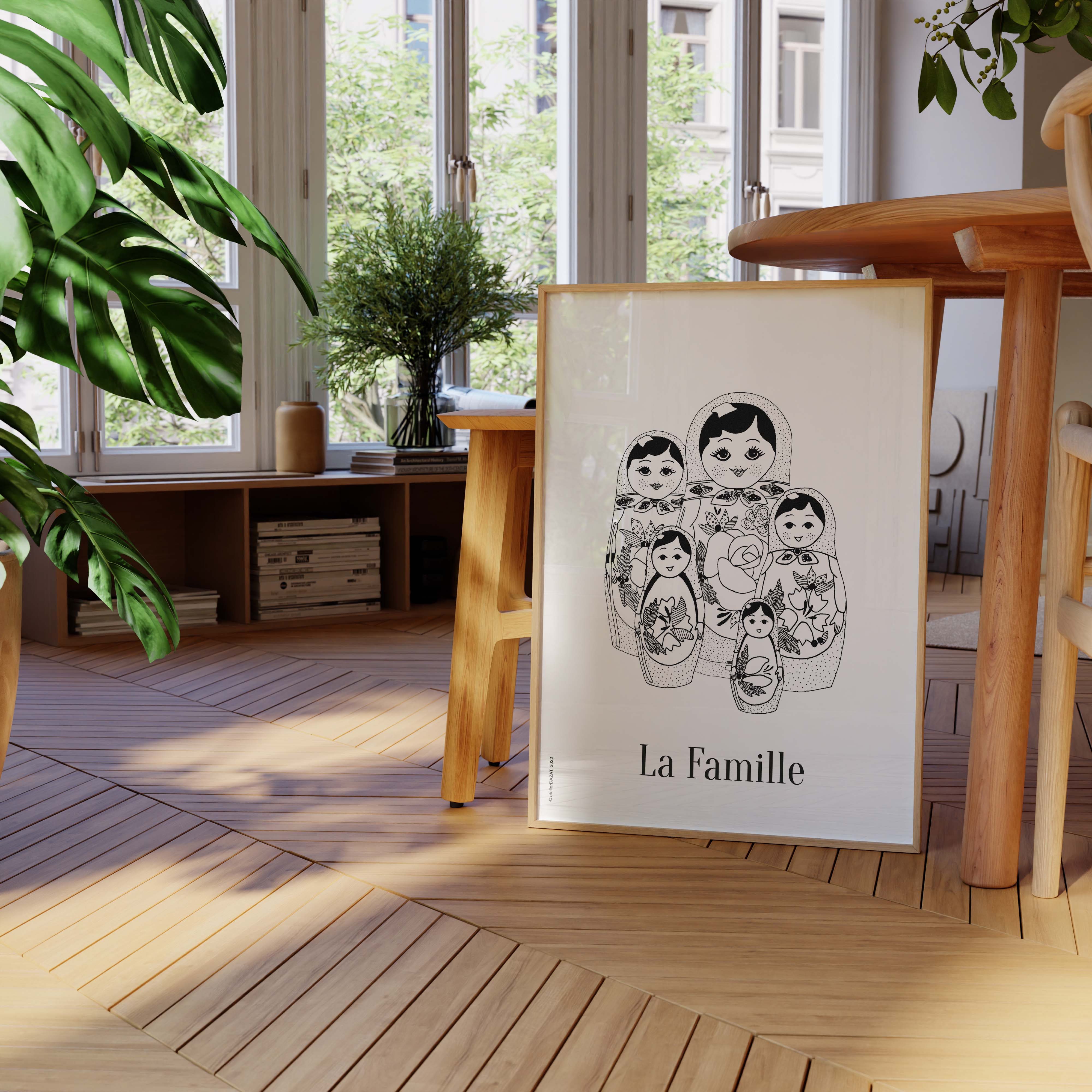 Affiche atelierDAZAT La famille-oneart.fr