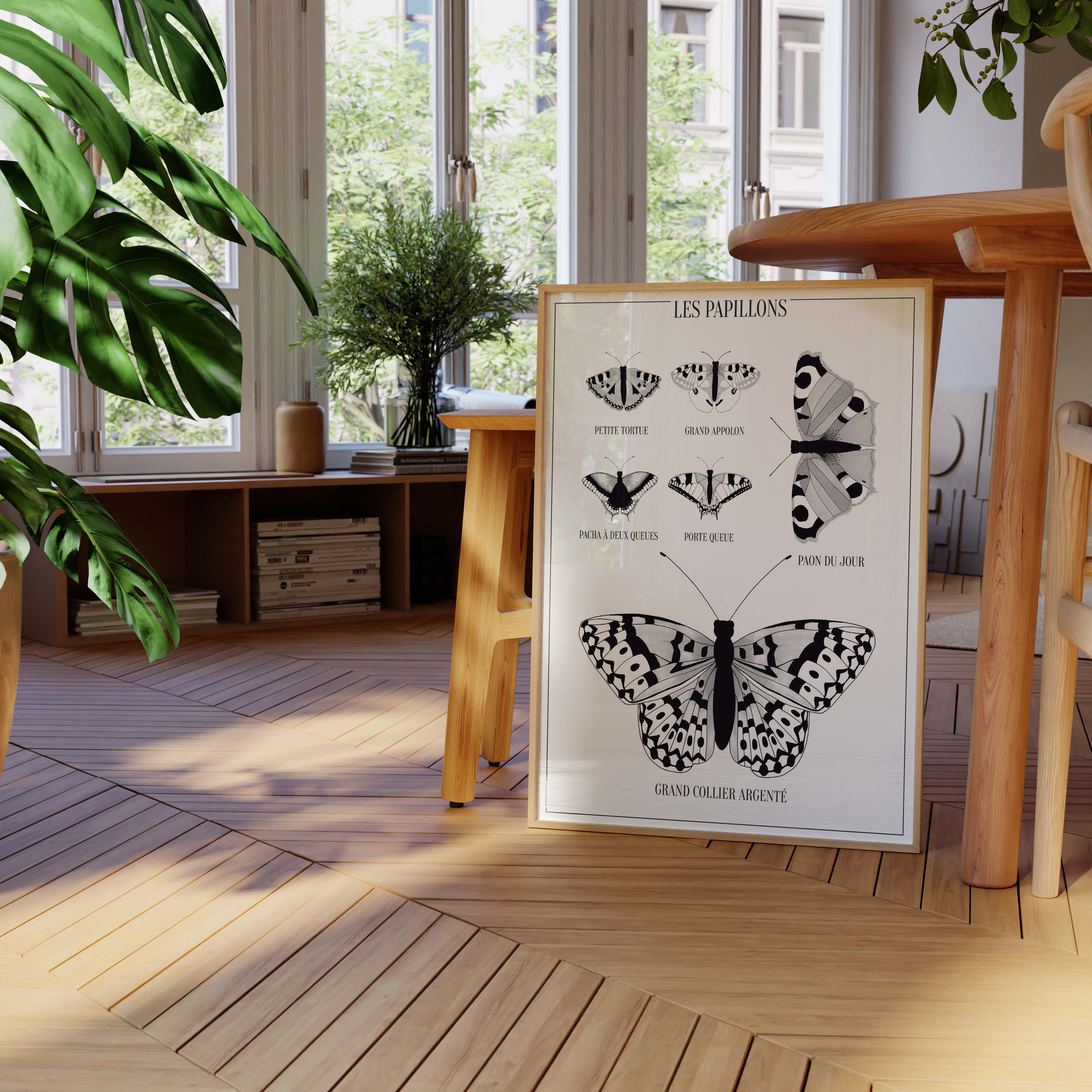 Affiche atelierDAZAT Les papillons-oneart.fr