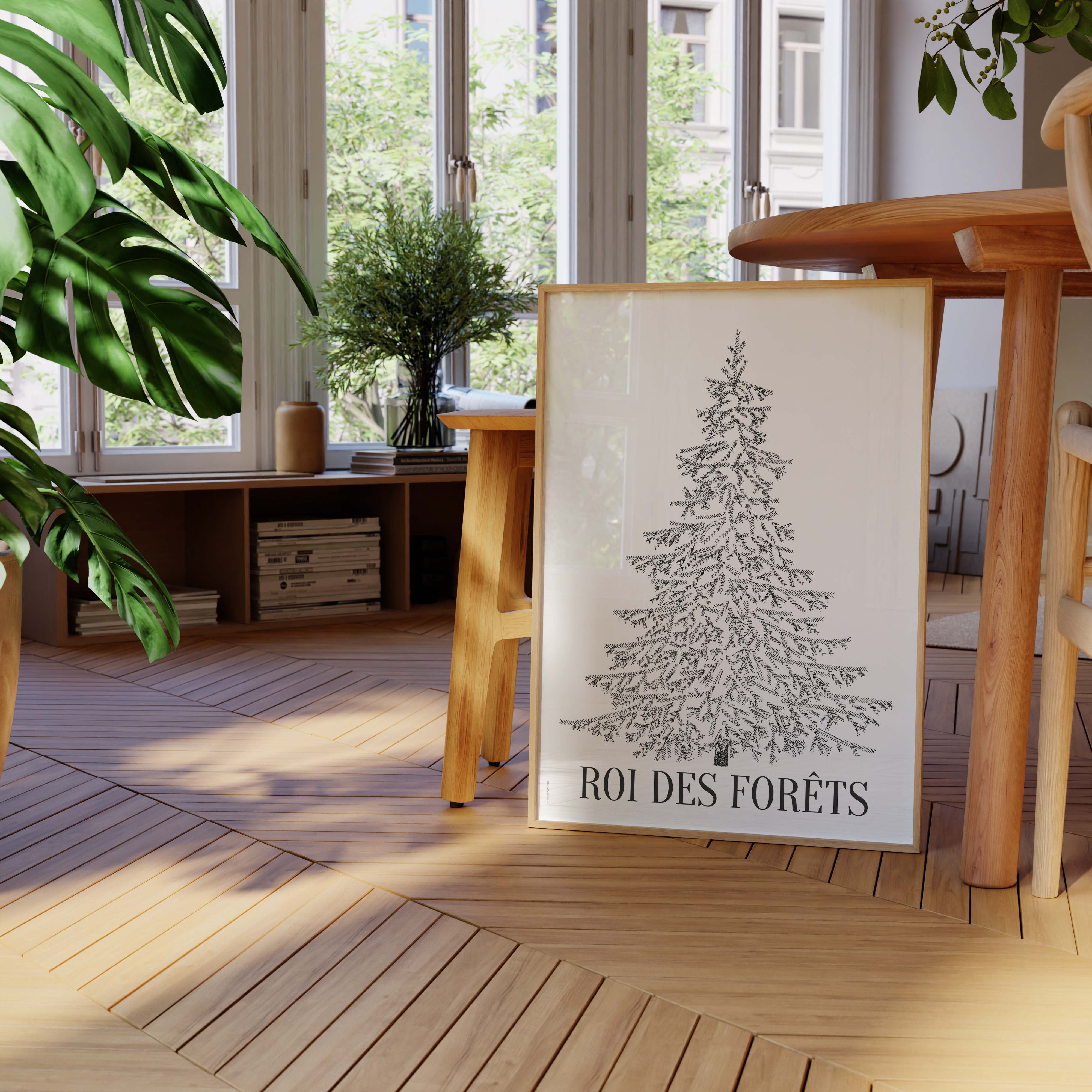 Affiche atelierDAZAT Roi des forêts-oneart.fr