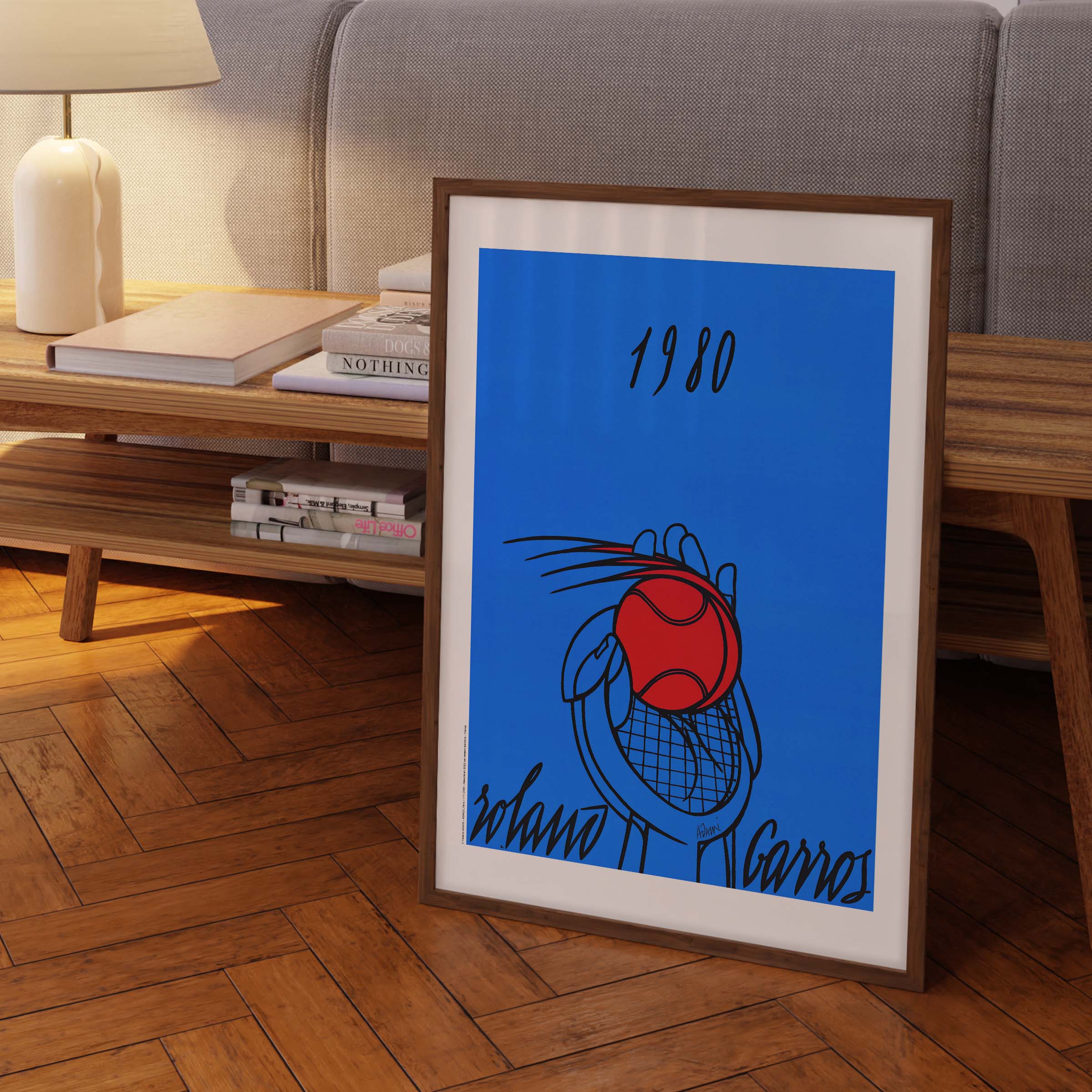 Affiche "Les Imparfaits" Roland-Garros 1980 par Valerio ADAMI