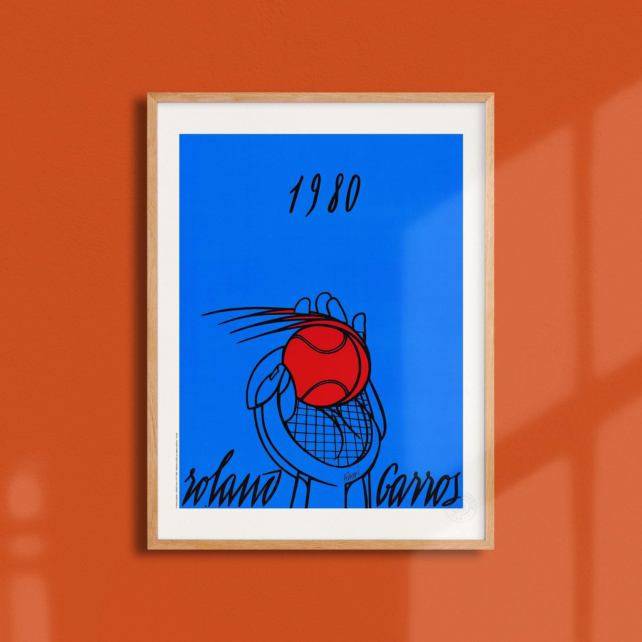 Affiche Roland-Garros 1980 par Valerio ADAMI