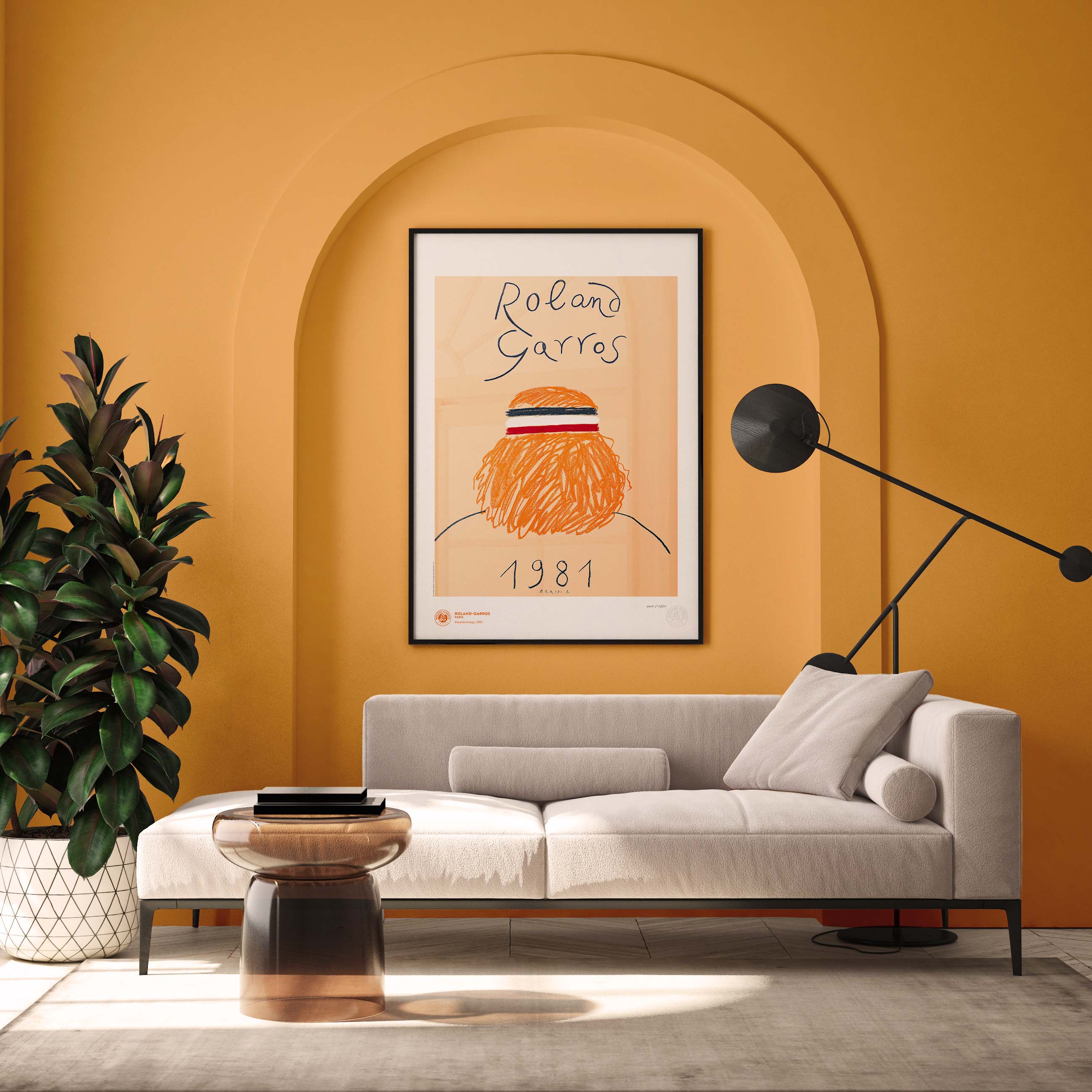 ÉDITION LIMITÉE PREMIUM - Affiche Roland-Garros 1981 par Eduardo ARROYO