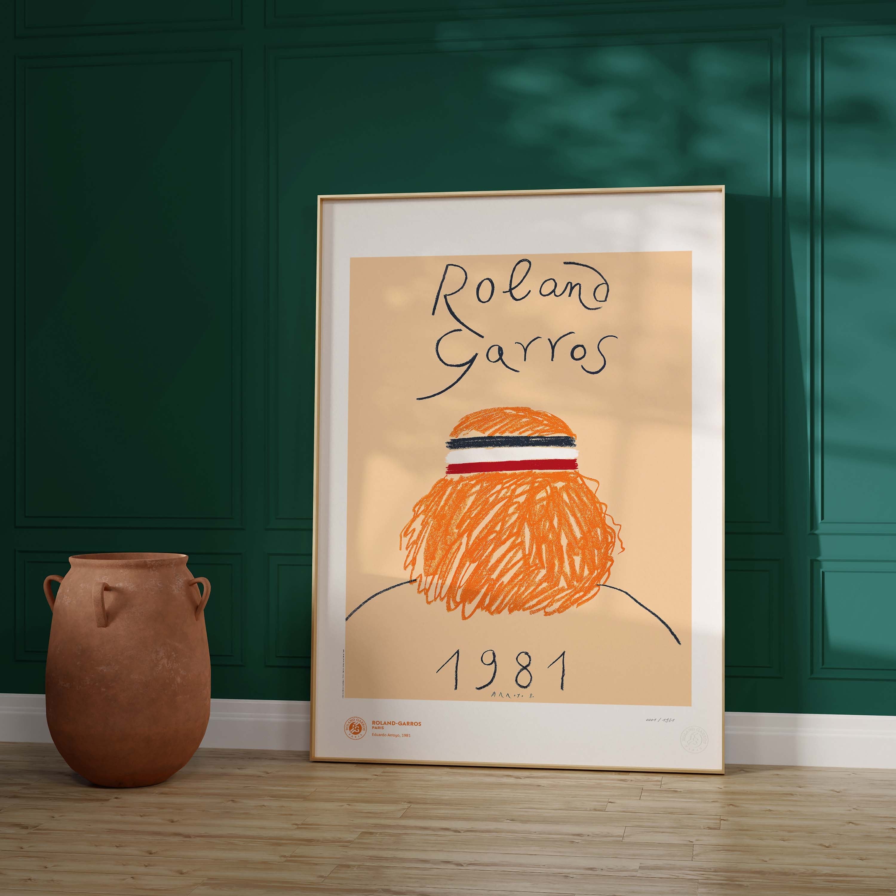 ÉDITION LIMITÉE PREMIUM - Affiche Roland-Garros 1981 par Eduardo ARROYO