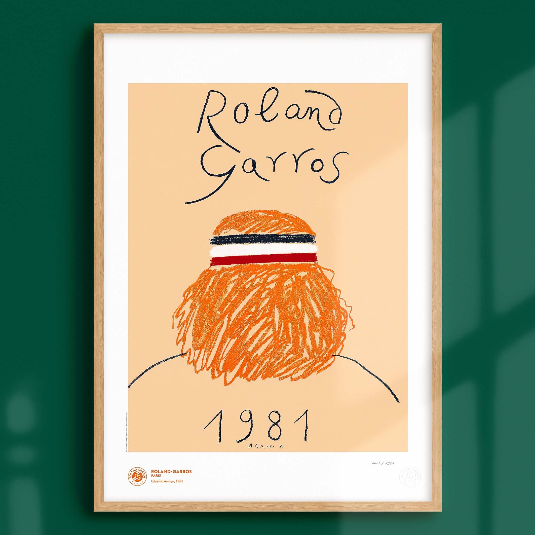 ÉDITION LIMITÉE PREMIUM - Affiche Roland-Garros 1981 par Eduardo ARROYO