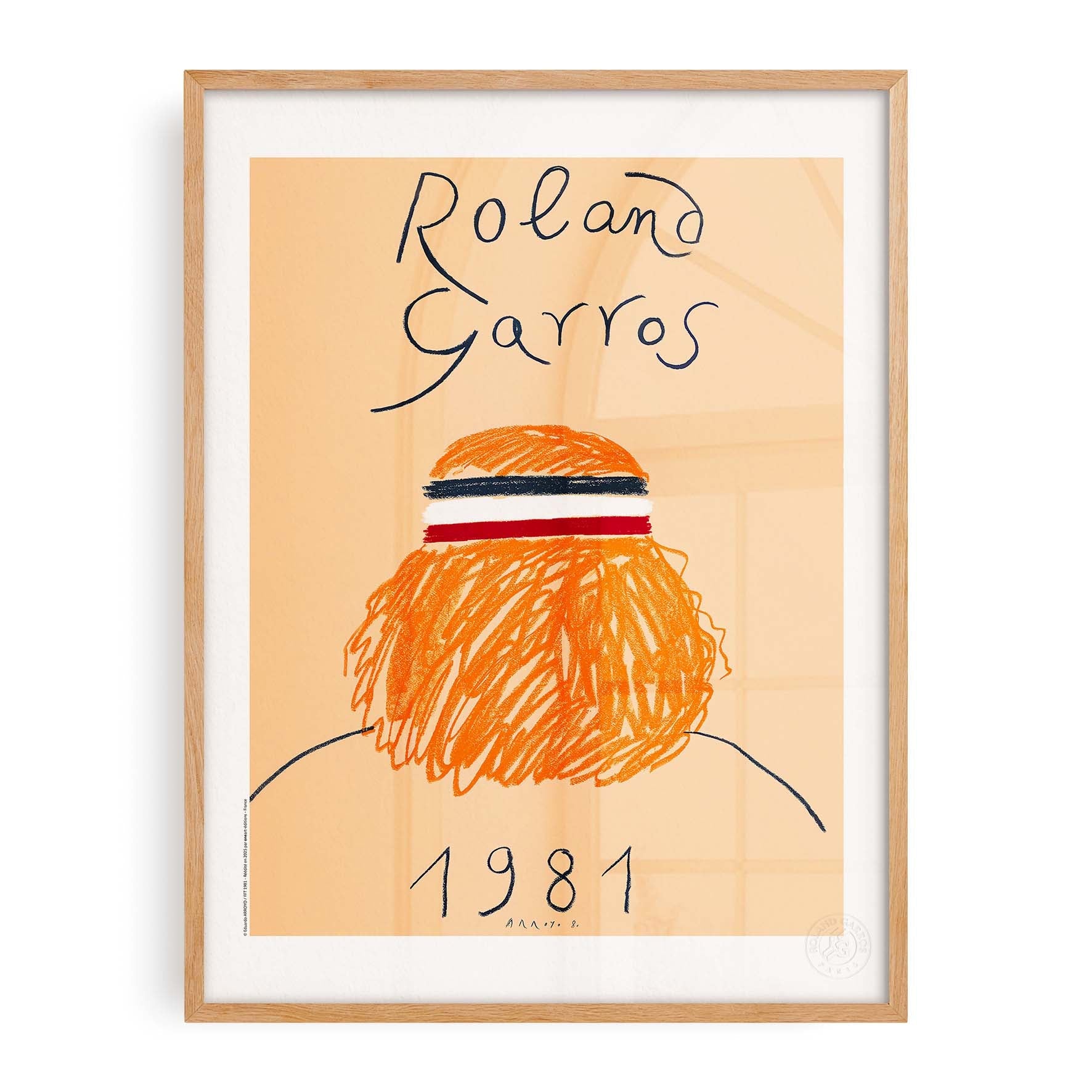 Affiche "Les Imparfaits" Roland-Garros 1981 par Eduardo ARROYO