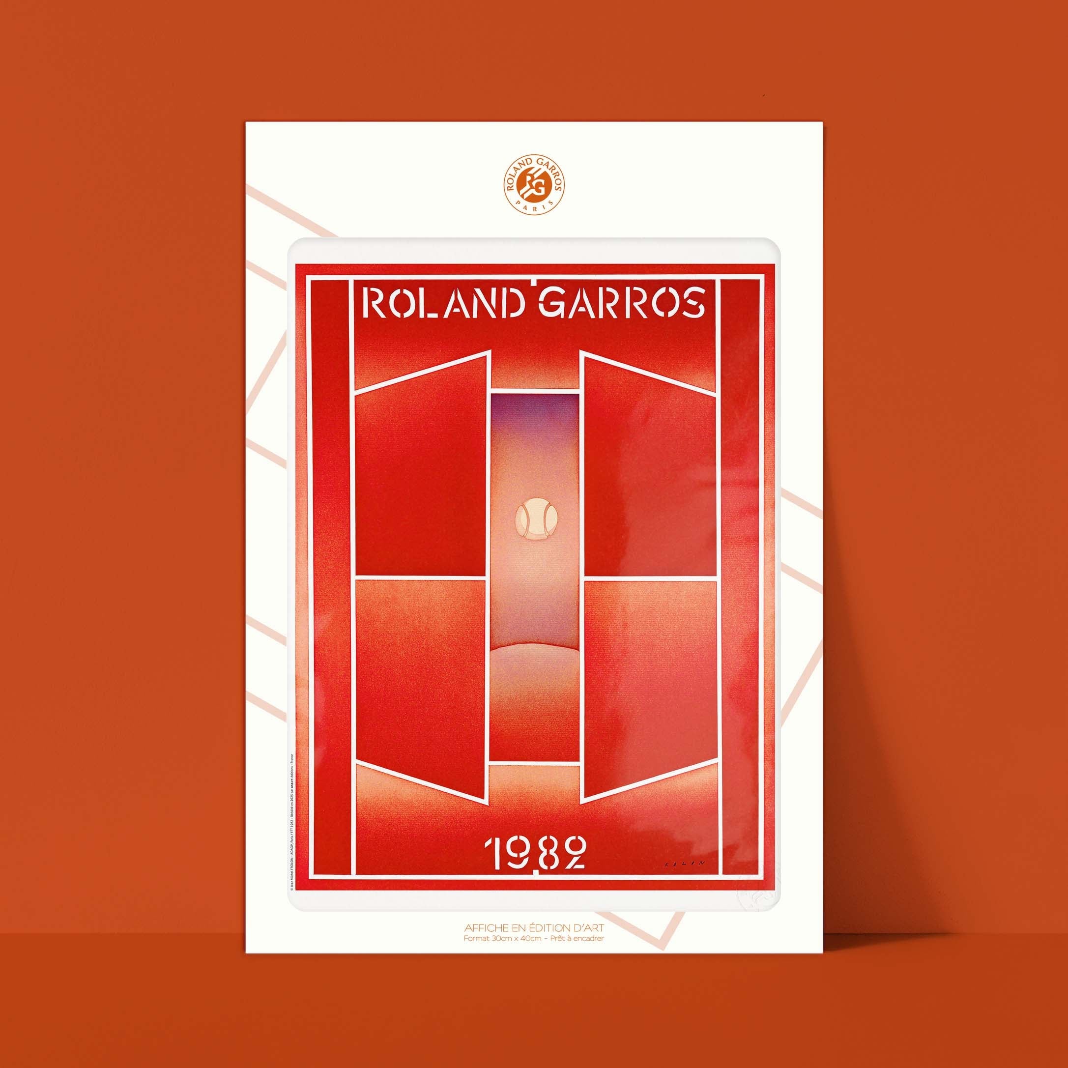Affiche Roland-Garros 1982 par Jean-Michel FOLON