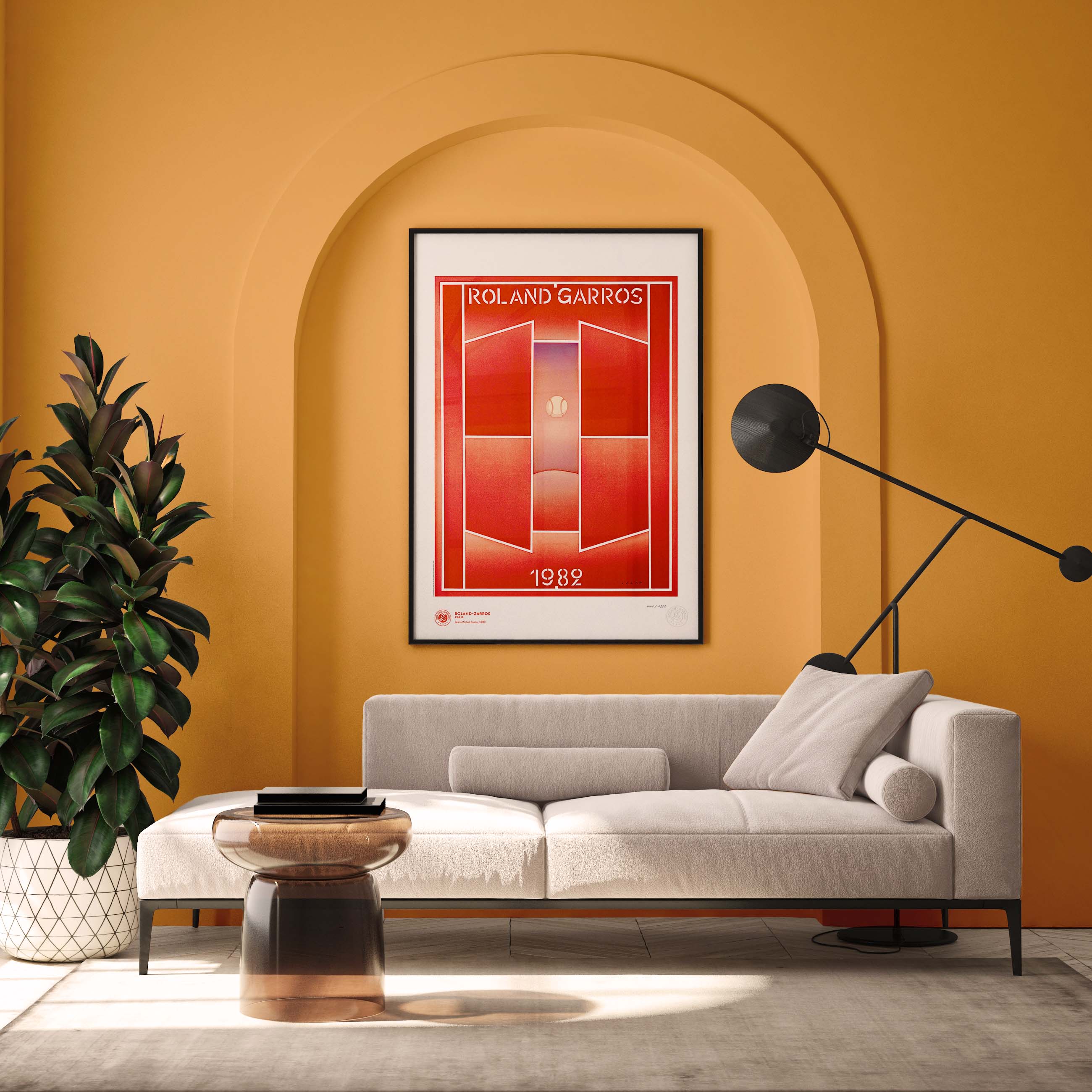 ÉDITION LIMITÉE PREMIUM - Affiche Roland-Garros 1982 par Jean-Michel FOLON