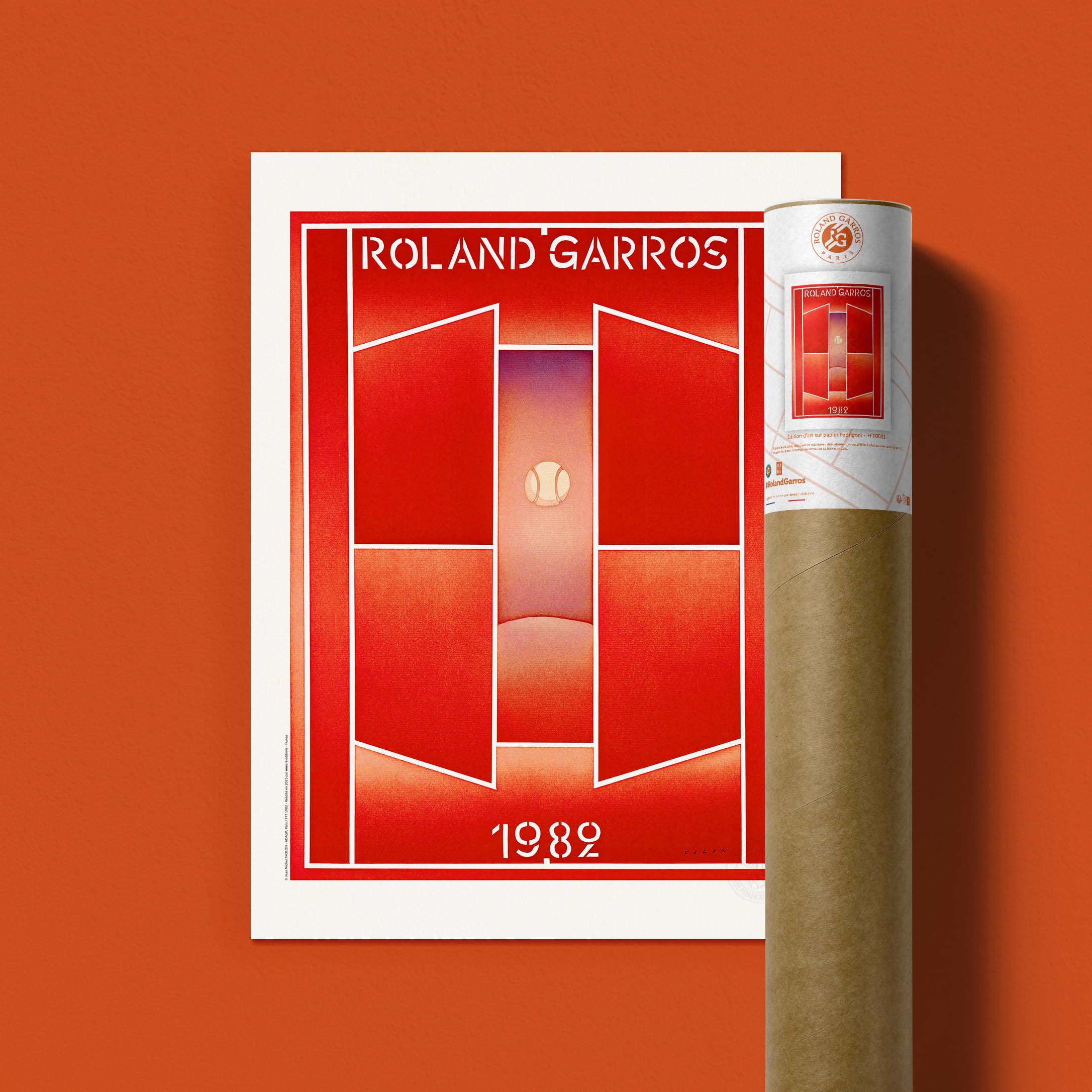 Affiche Roland-Garros 1982 par Jean-Michel FOLON