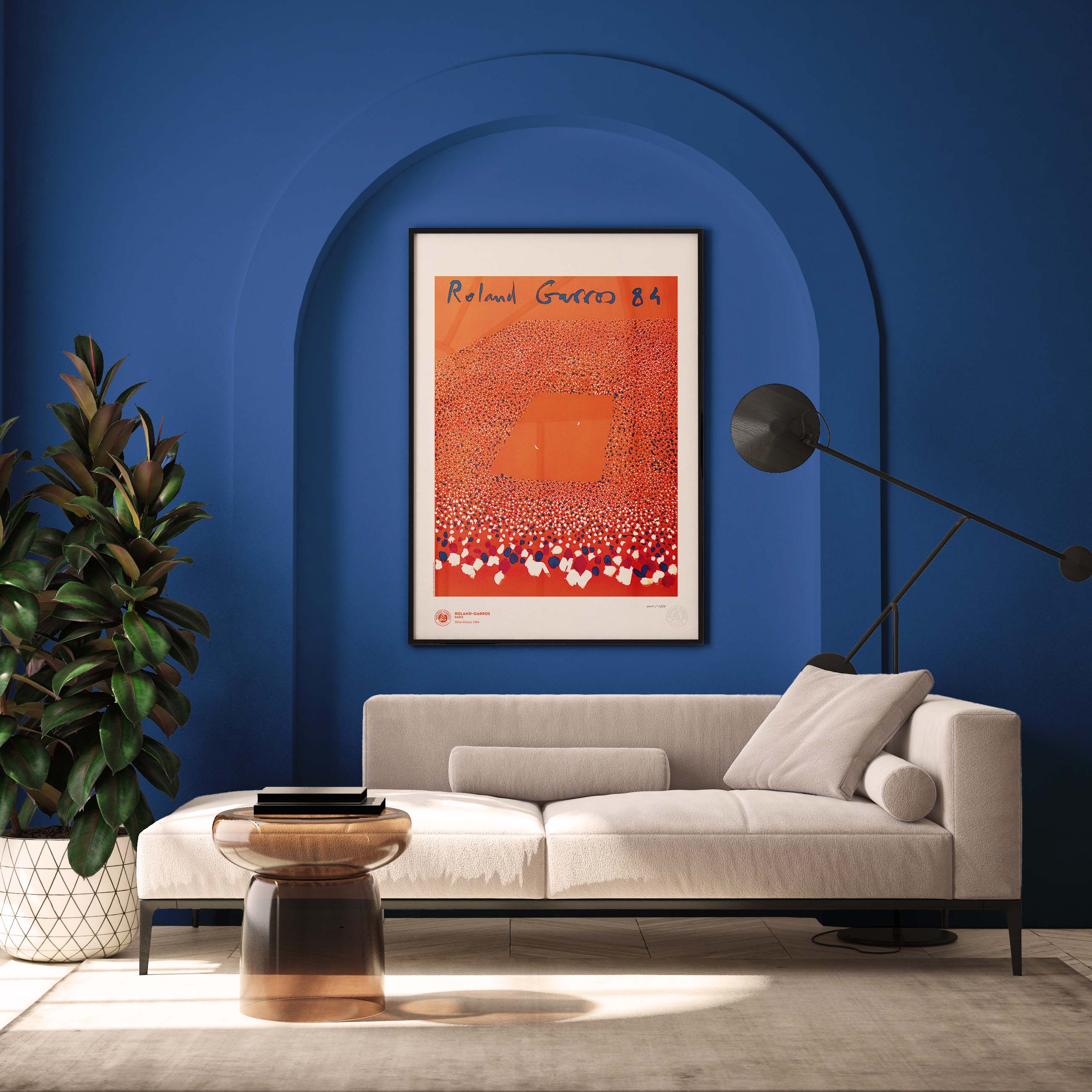 ÉDITION LIMITÉE PREMIUM - Affiche Roland-Garros 1984 par Gilles AILLAUD
