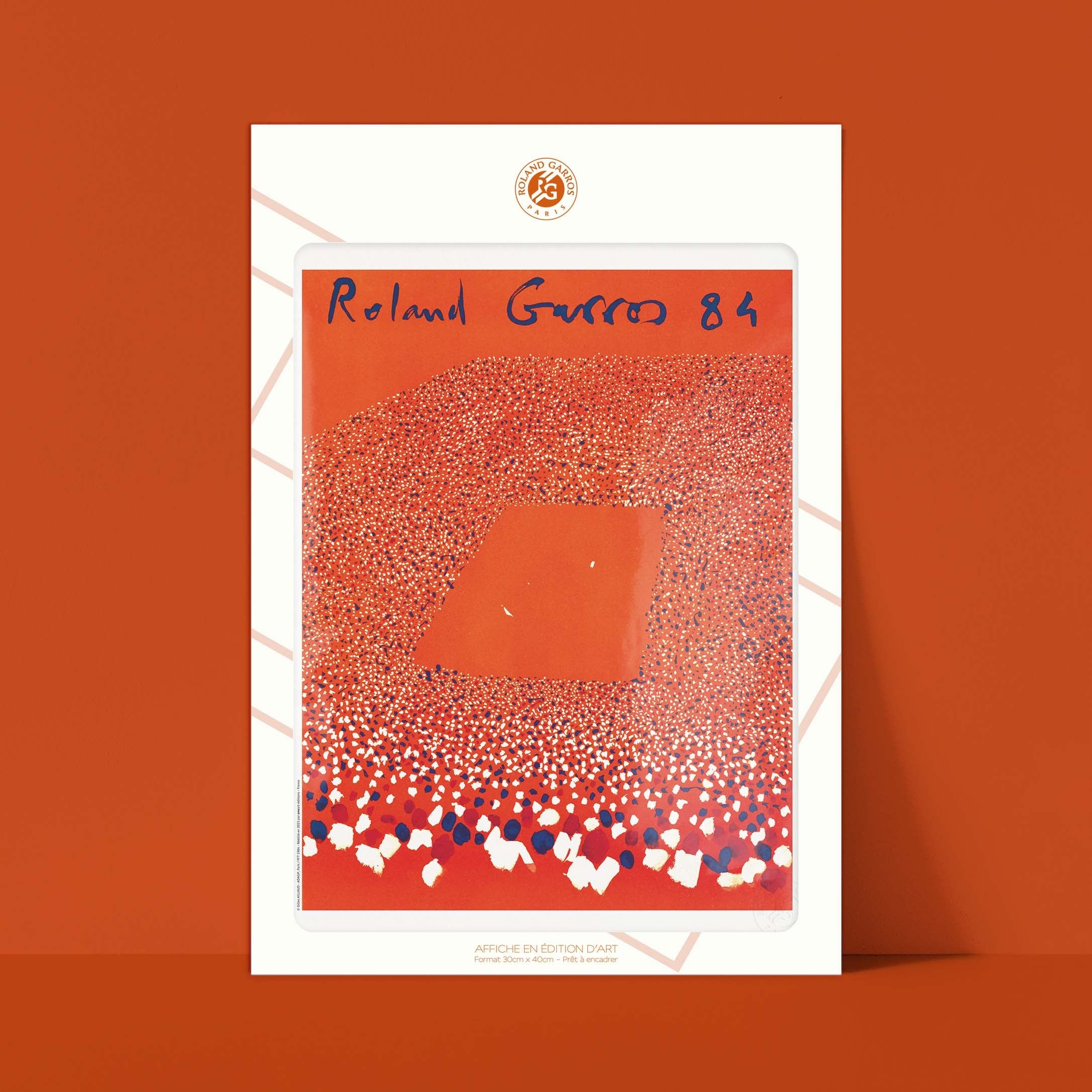 Affiche Roland-Garros 1984 par Gilles AILLAUD