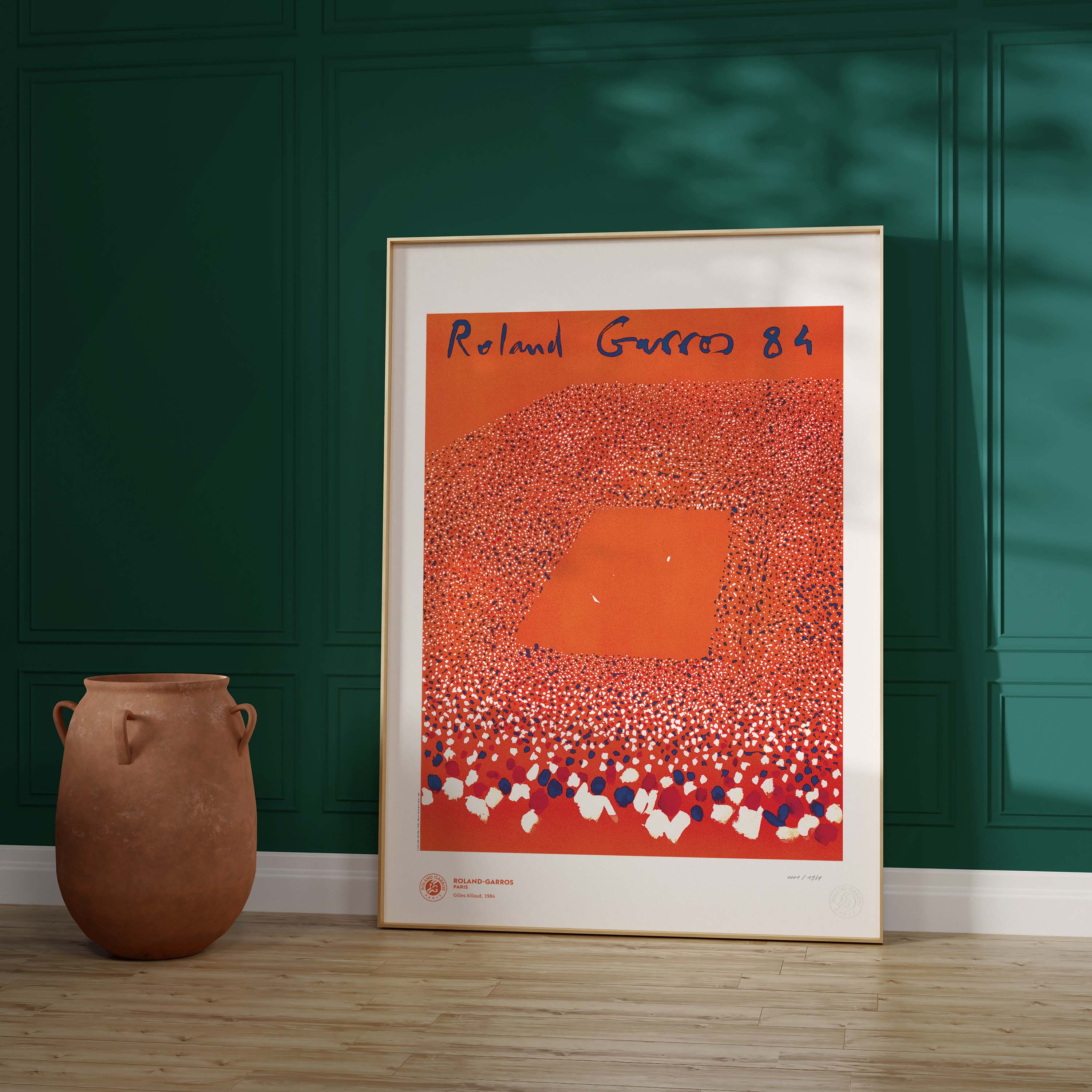 ÉDITION LIMITÉE PREMIUM - Affiche Roland-Garros 1984 par Gilles AILLAUD
