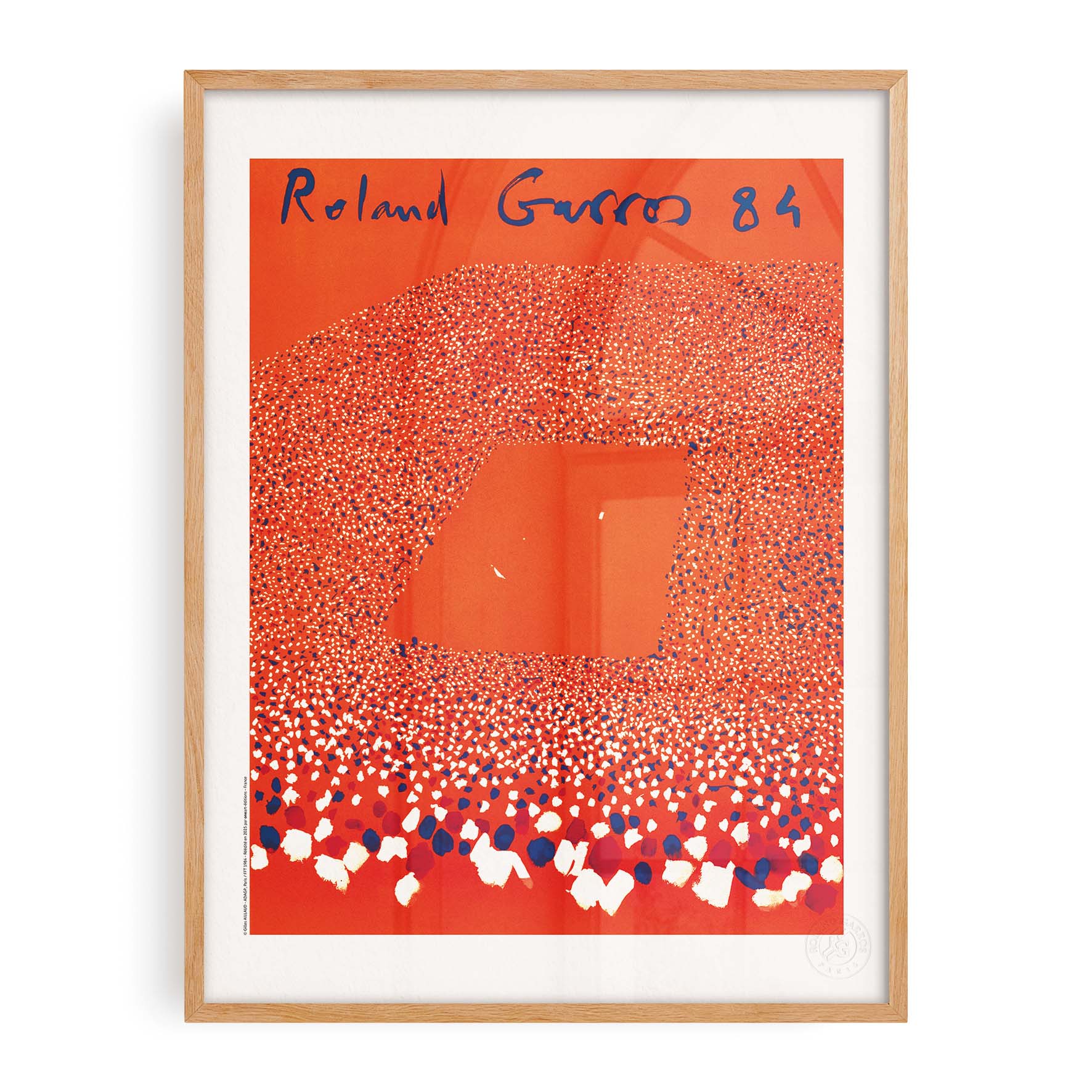 Affiche Roland-Garros 1984 par Gilles AILLAUD