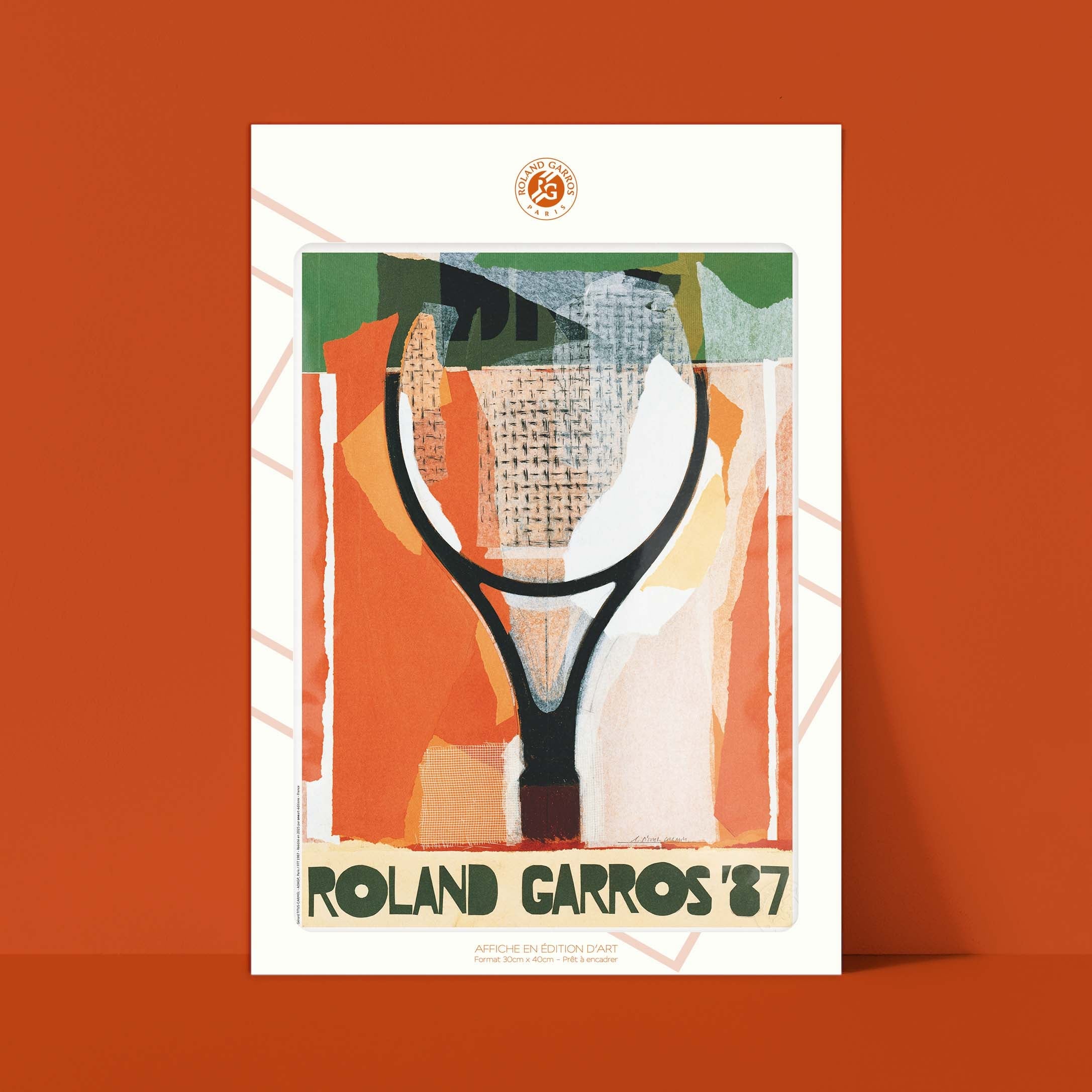 Affiche Roland-Garros 1987 par Gérard TITUS-CARMEL