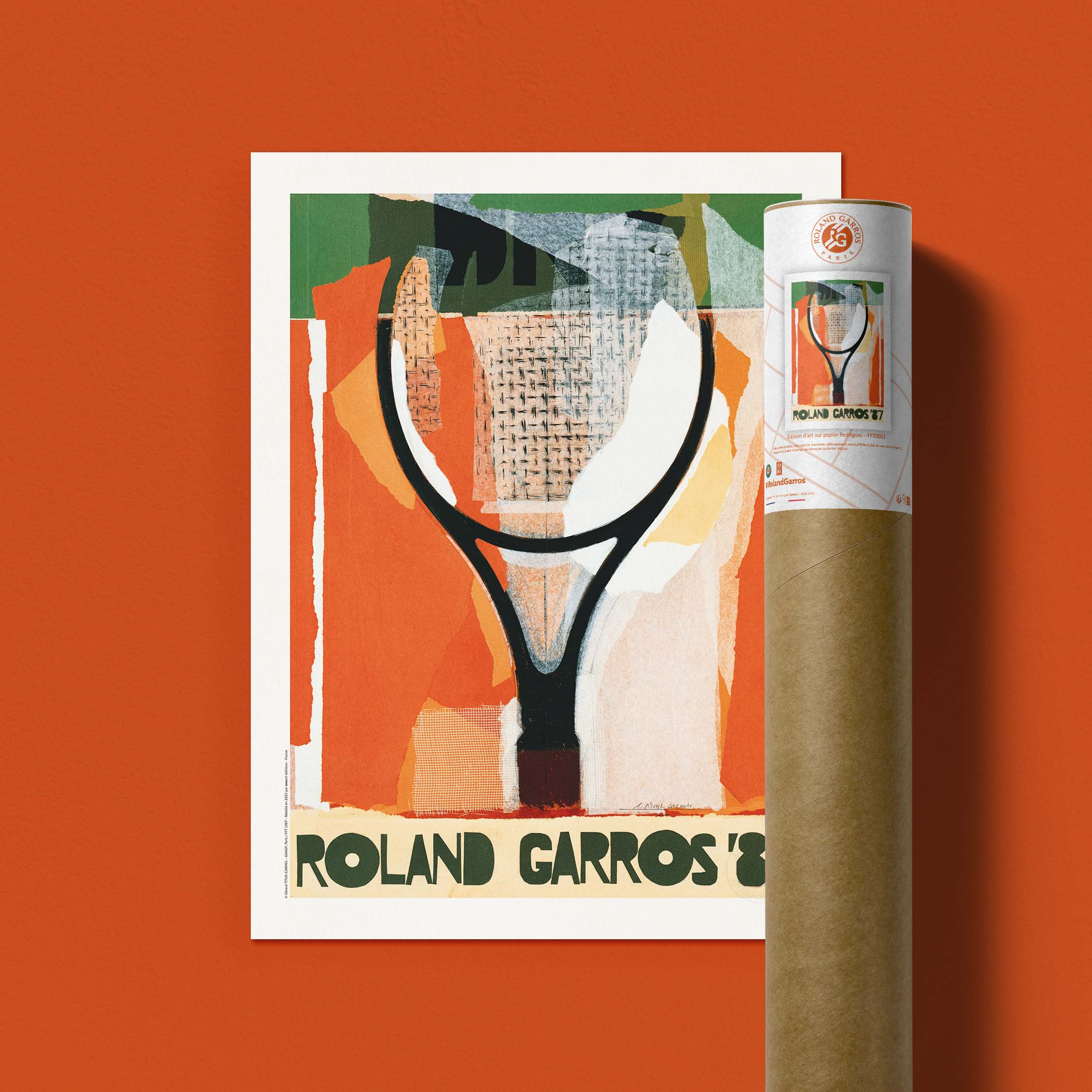 Affiche Roland-Garros 1987 par Gérard TITUS-CARMEL