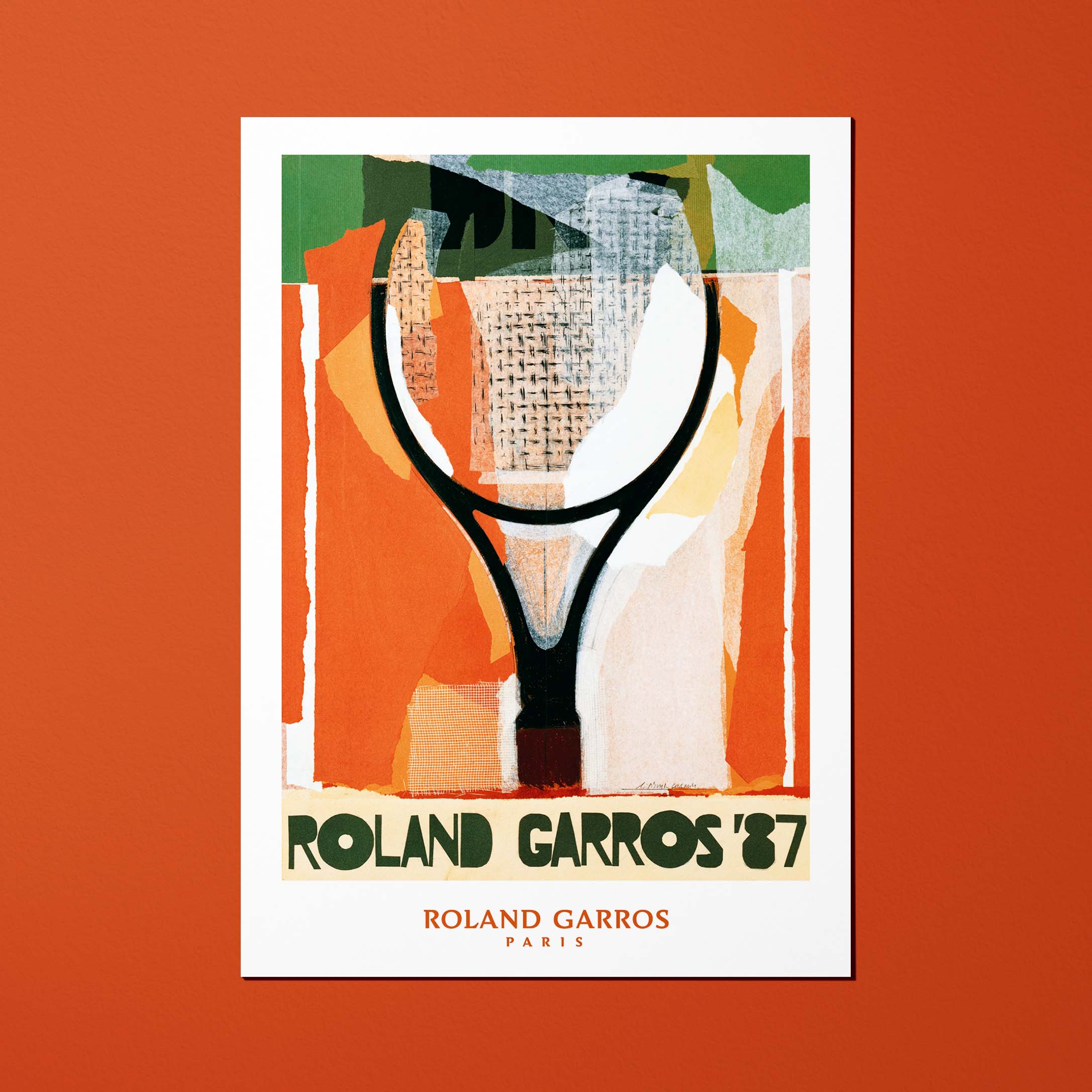 Cartolina Roland-Garros 1987 di Gérard TITUS-CARMEL