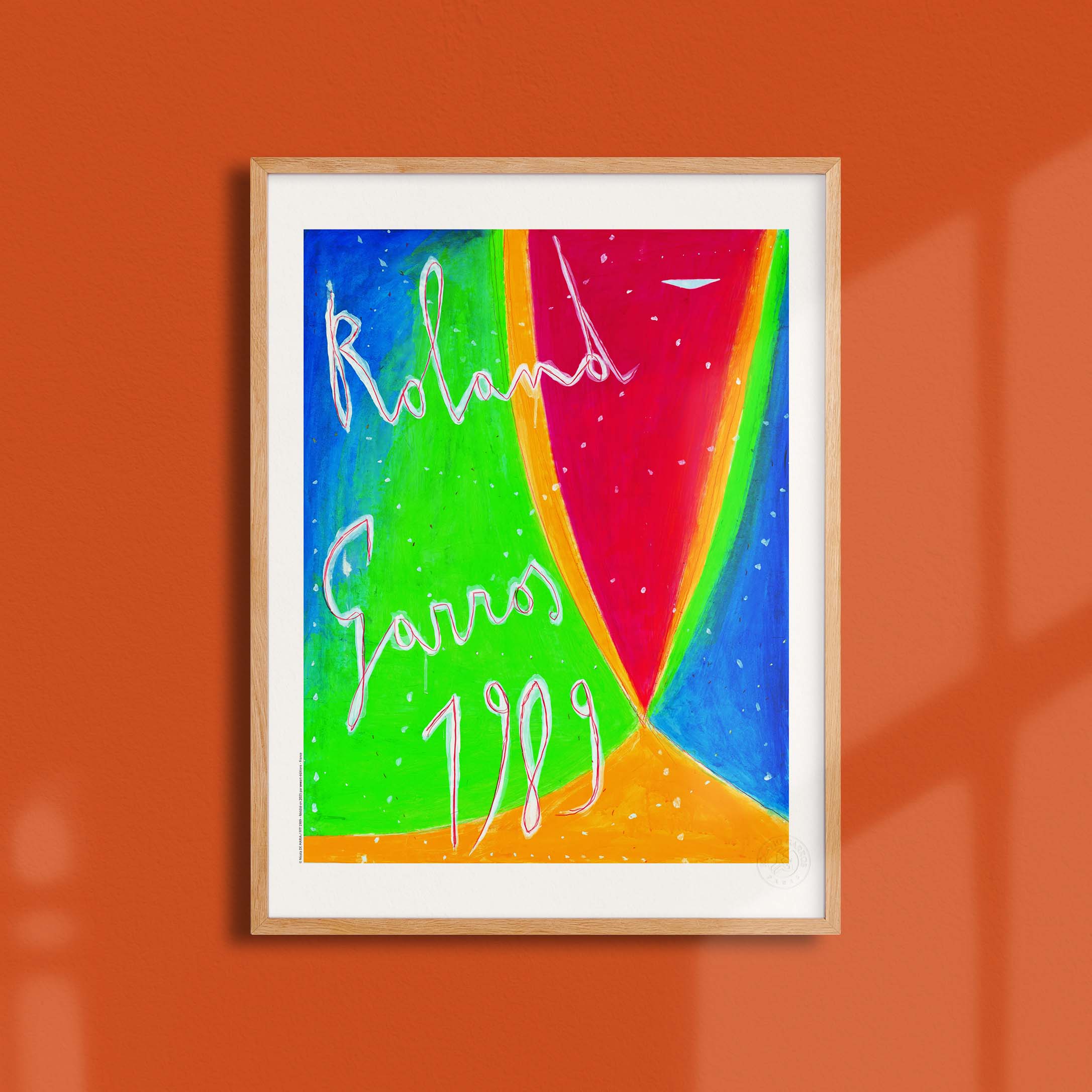 Affiche Roland-Garros 1989 par Nicola DE MARIA