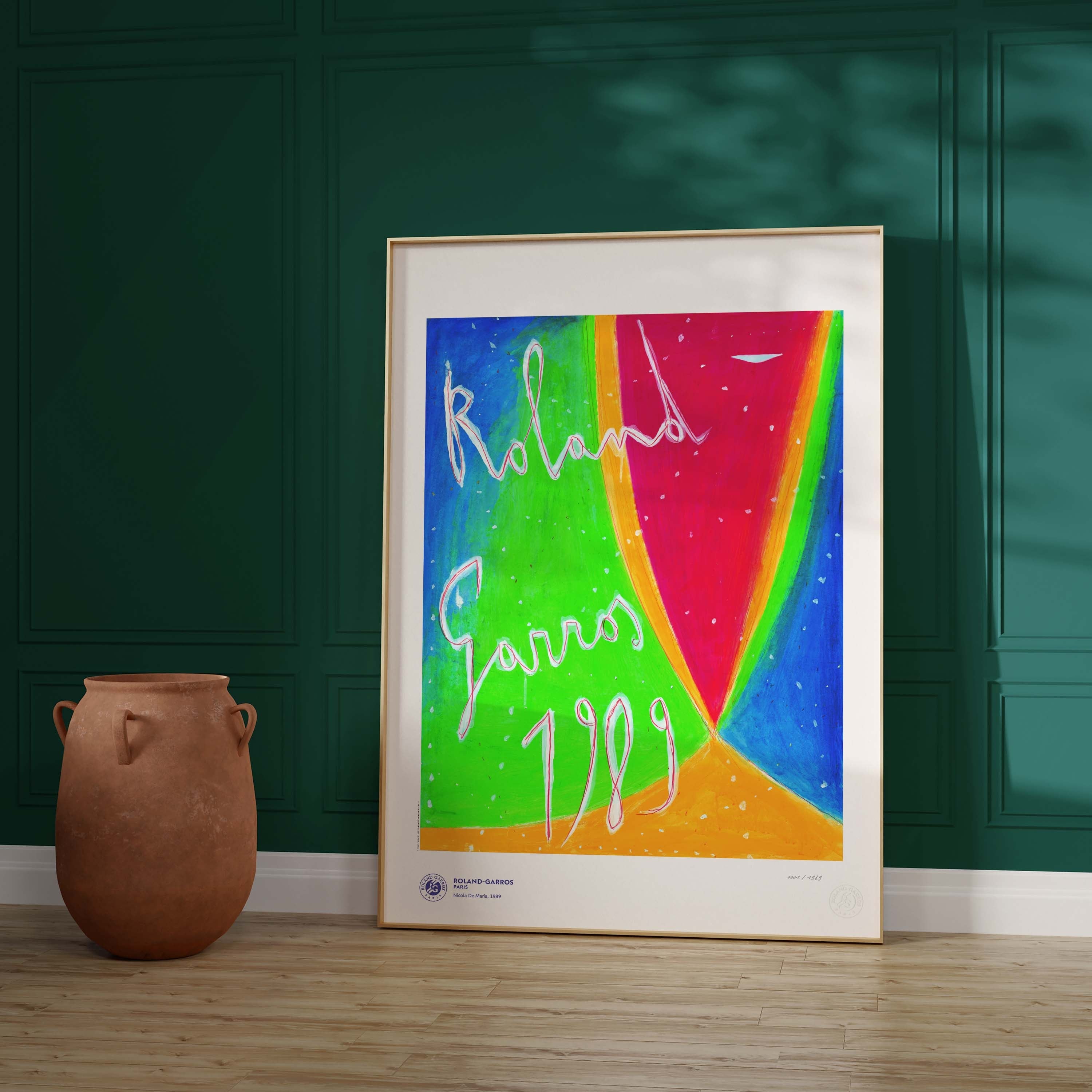ÉDITION LIMITÉE PREMIUM - Affiche Roland-Garros 1989 par Nicola DE MARIA