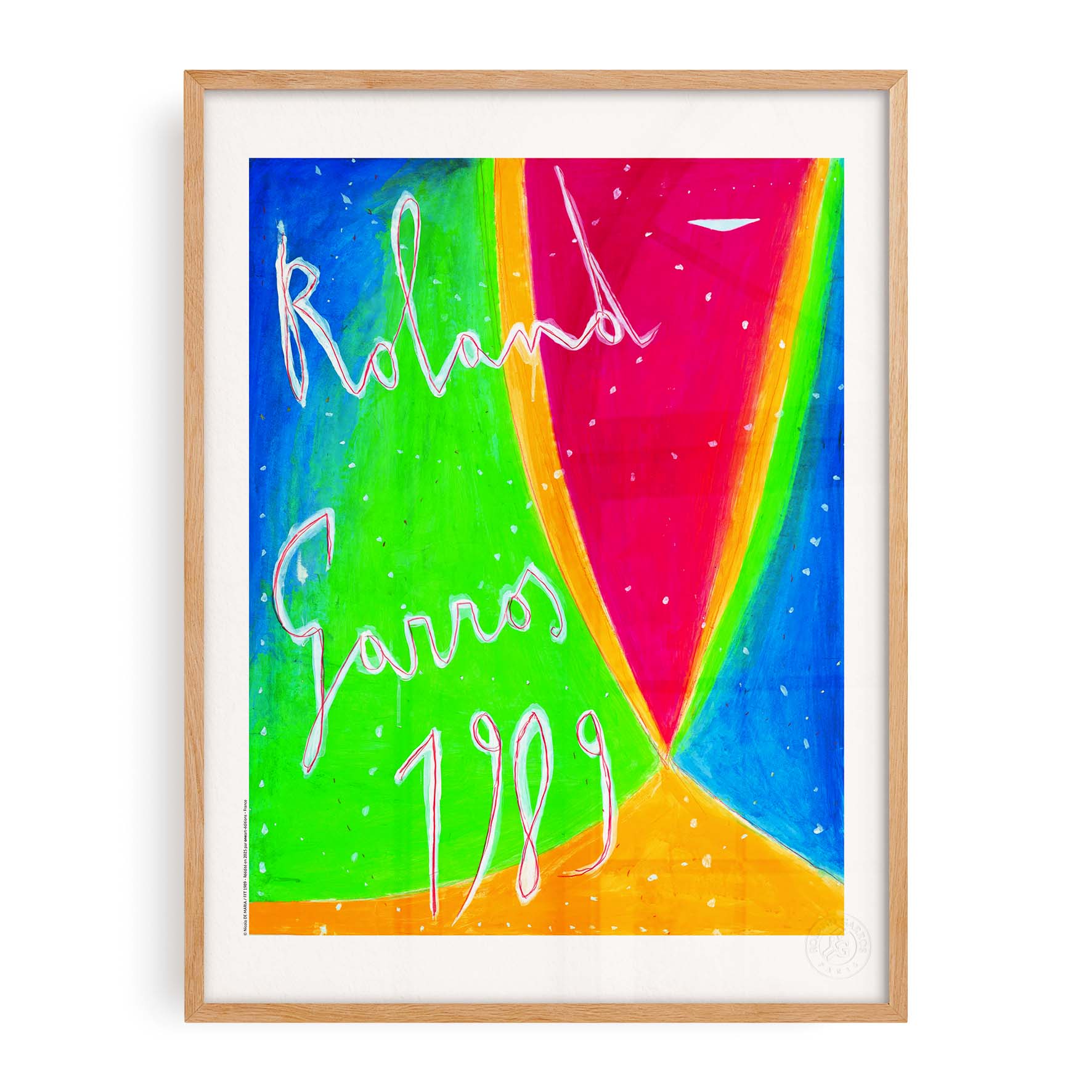 Affiche Roland-Garros 1989 par Nicola DE MARIA