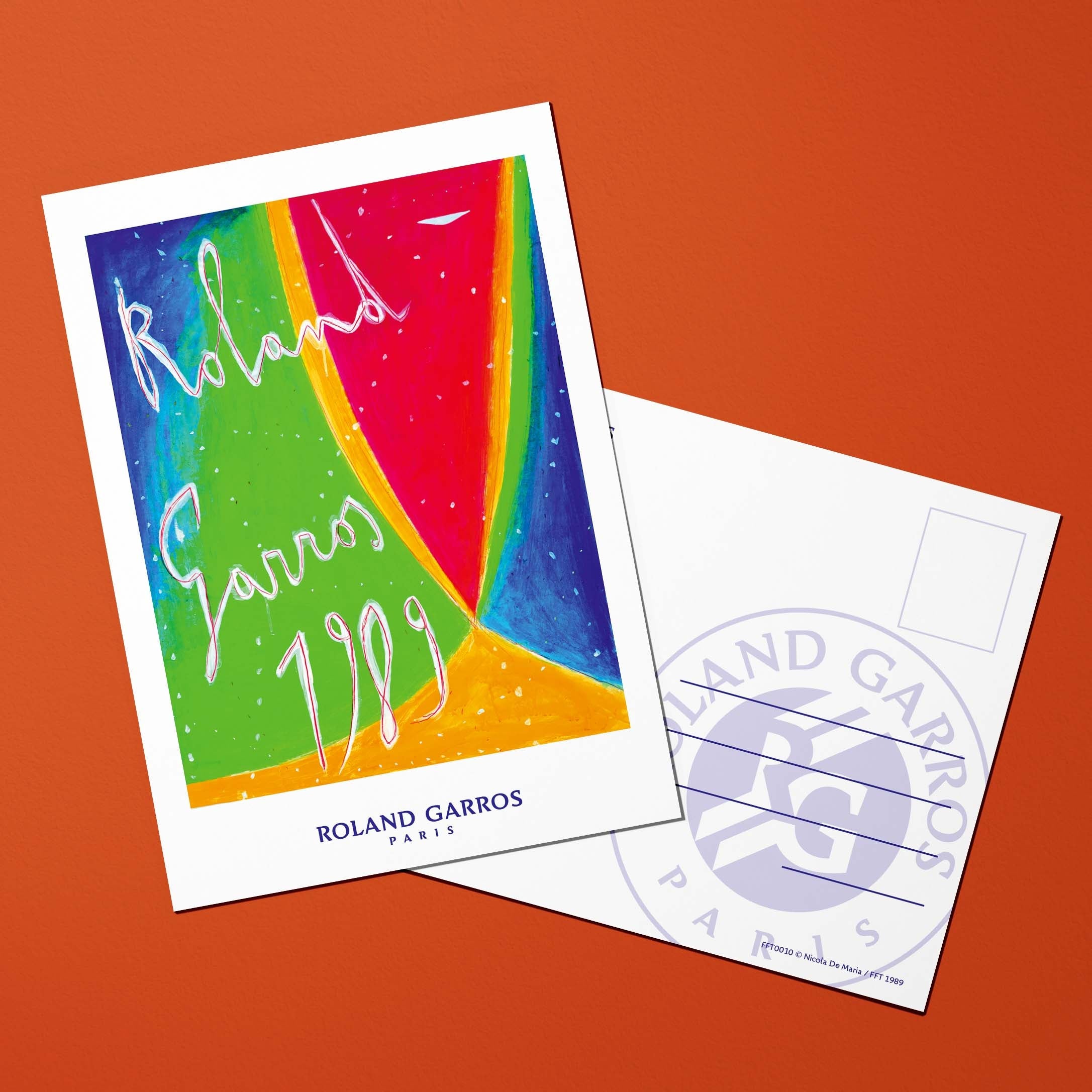 Carte postale Roland-Garros 1989 par Nicola DE MARIA
