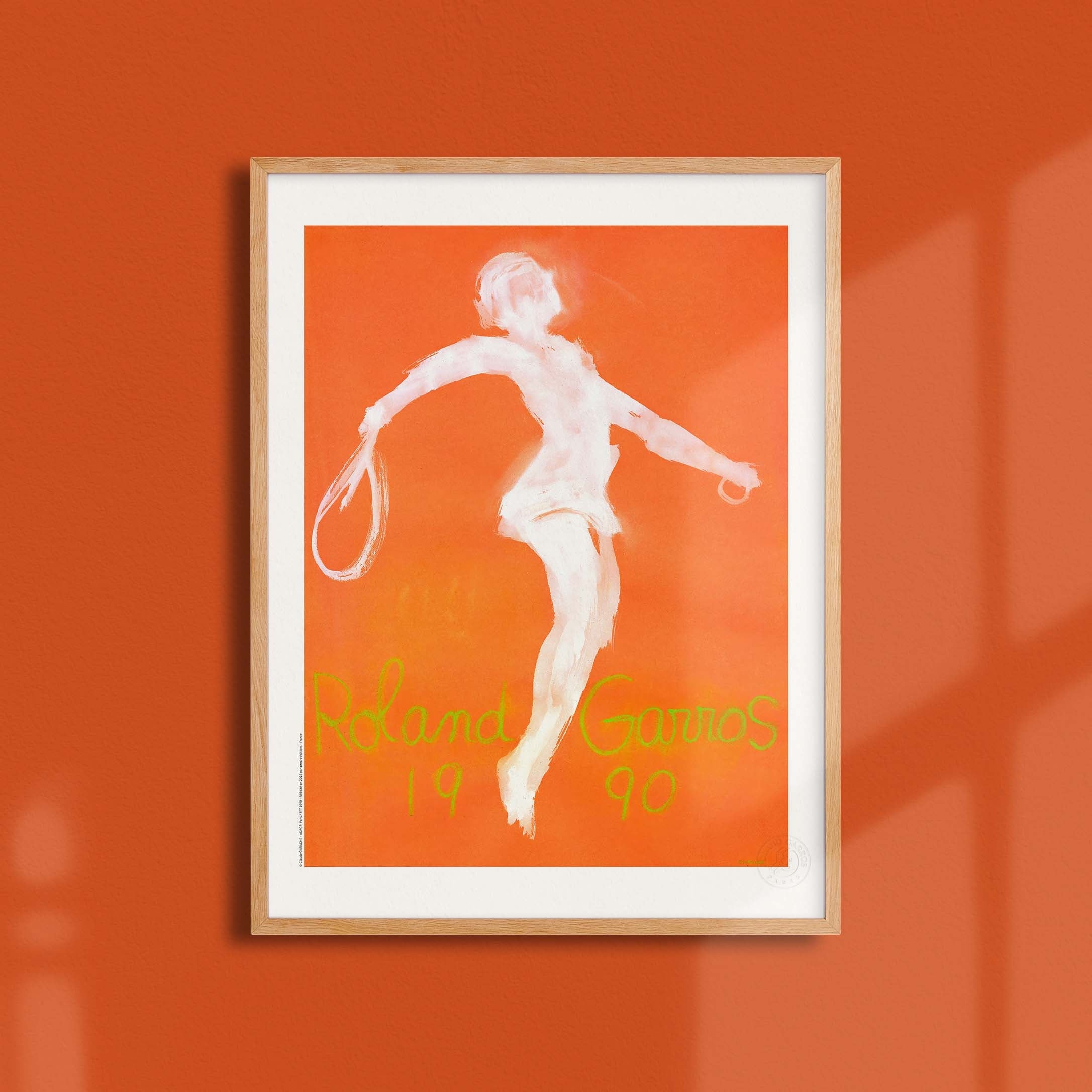 Affiche Roland-Garros 1990 par Claude GARACHE
