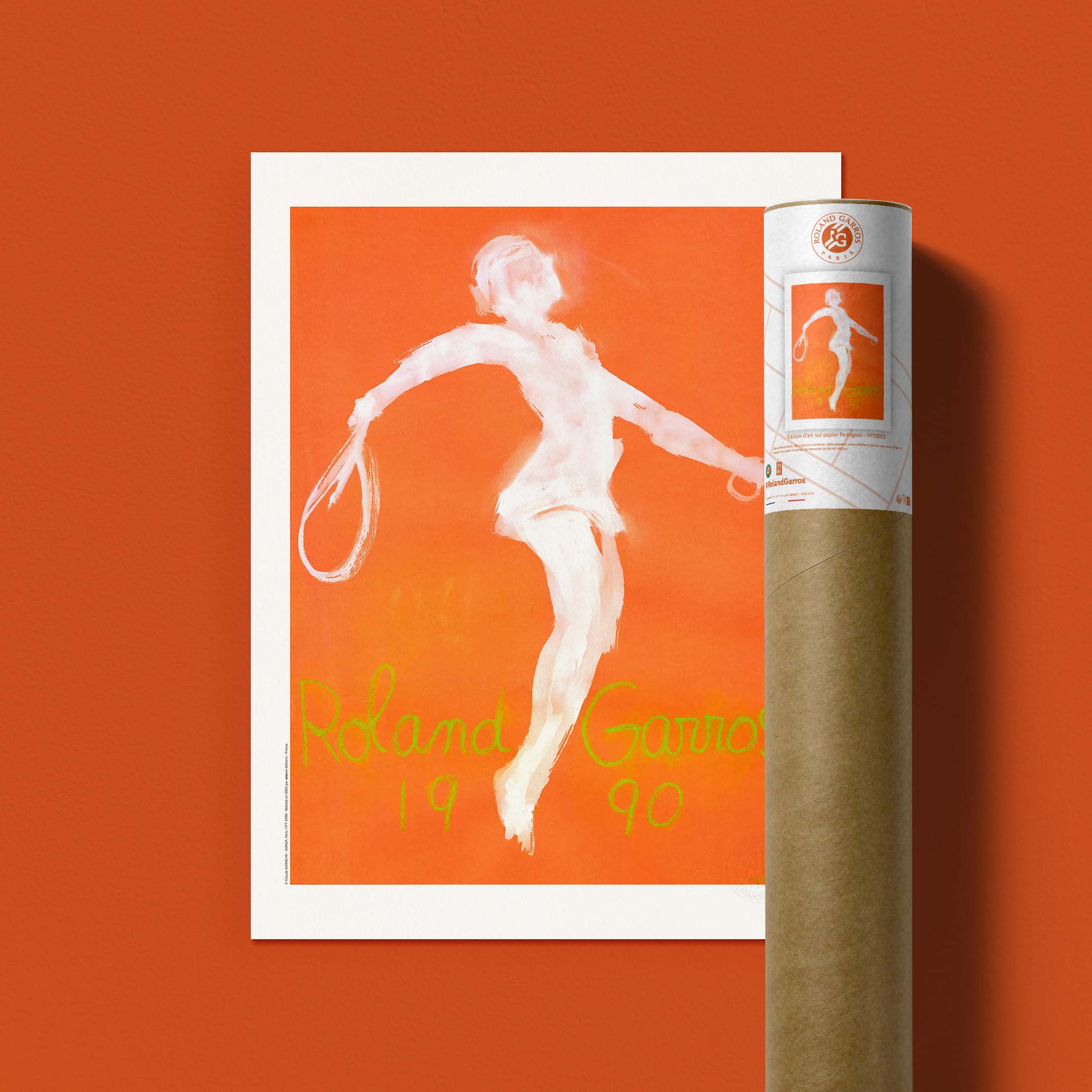 Affiche Roland-Garros 1990 par Claude GARACHE