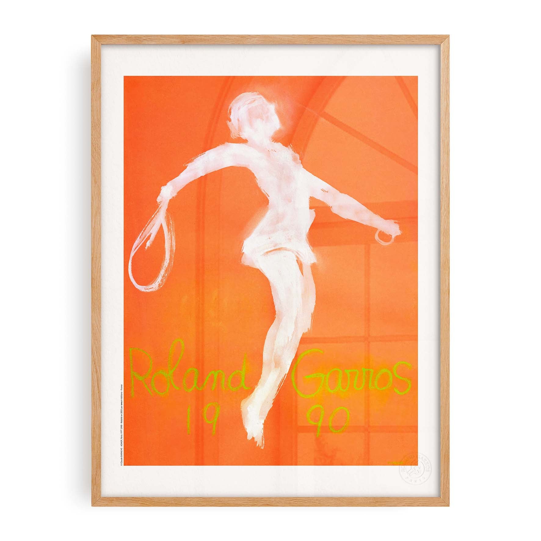 Affiche Roland-Garros 1990 par Claude GARACHE