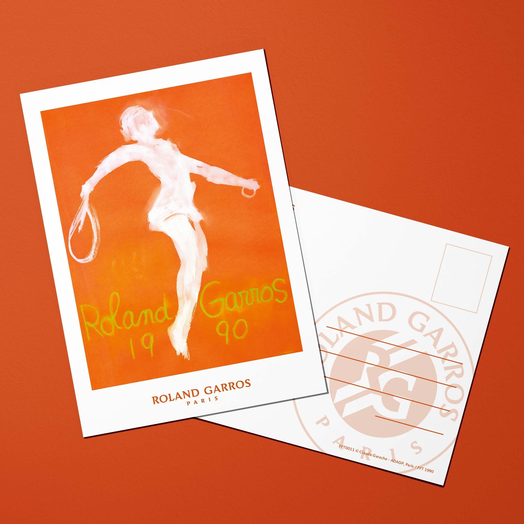 Cartolina Roland-Garros 1990 di Claude GARACHE