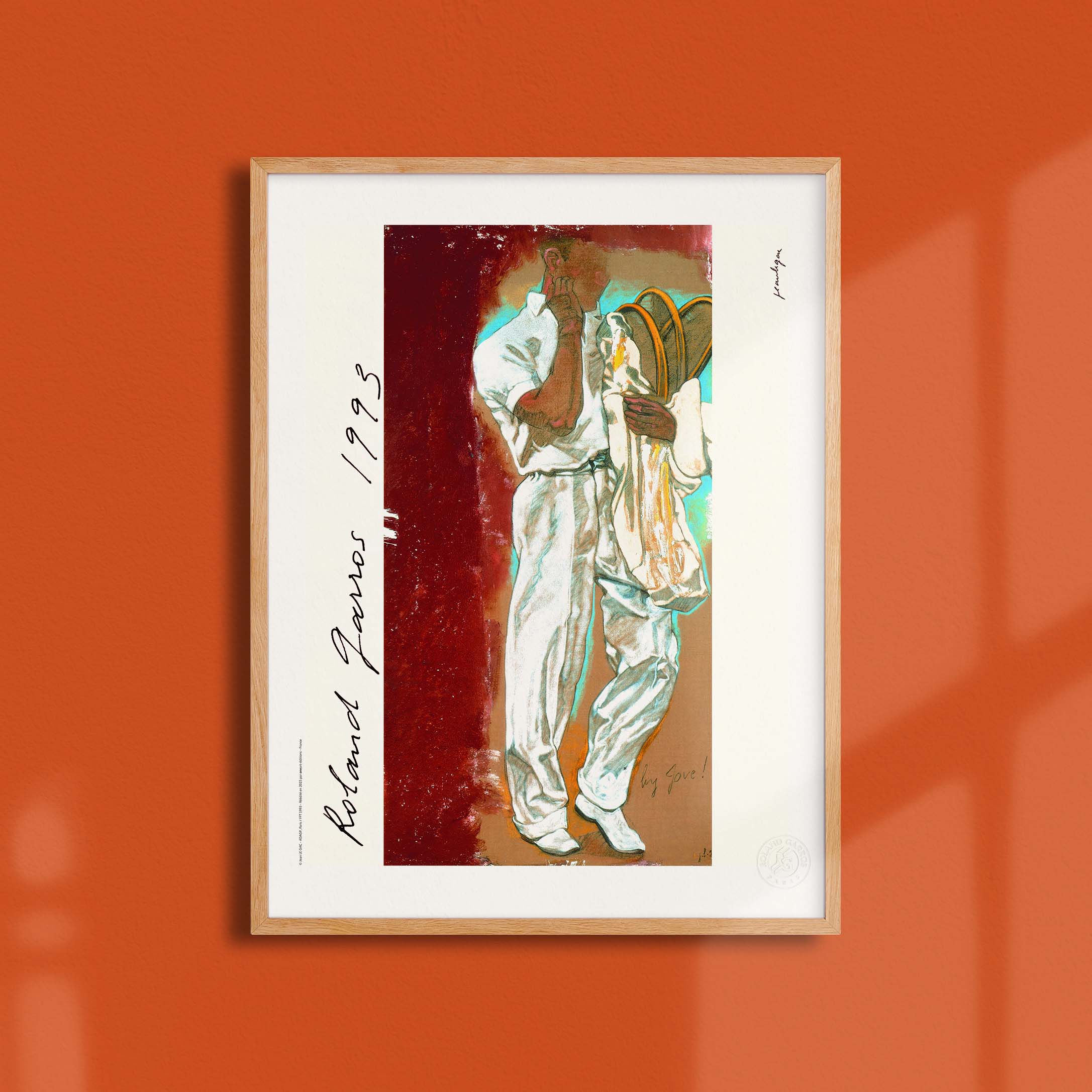 Affiche "Les Imparfaits" Roland-Garros 1993 par Jean LE GAC