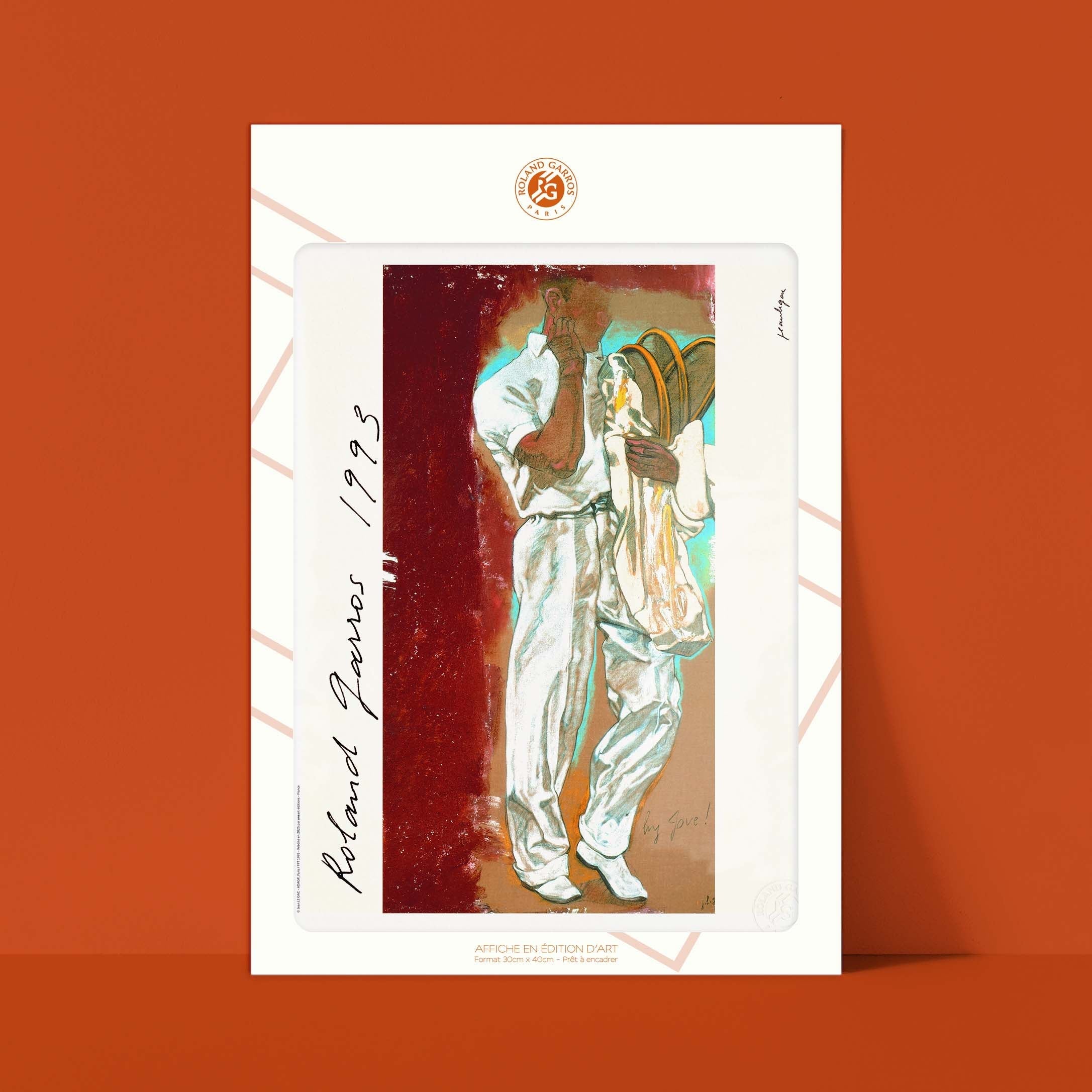 Affiche "Les Imparfaits" Roland-Garros 1993 par Jean LE GAC