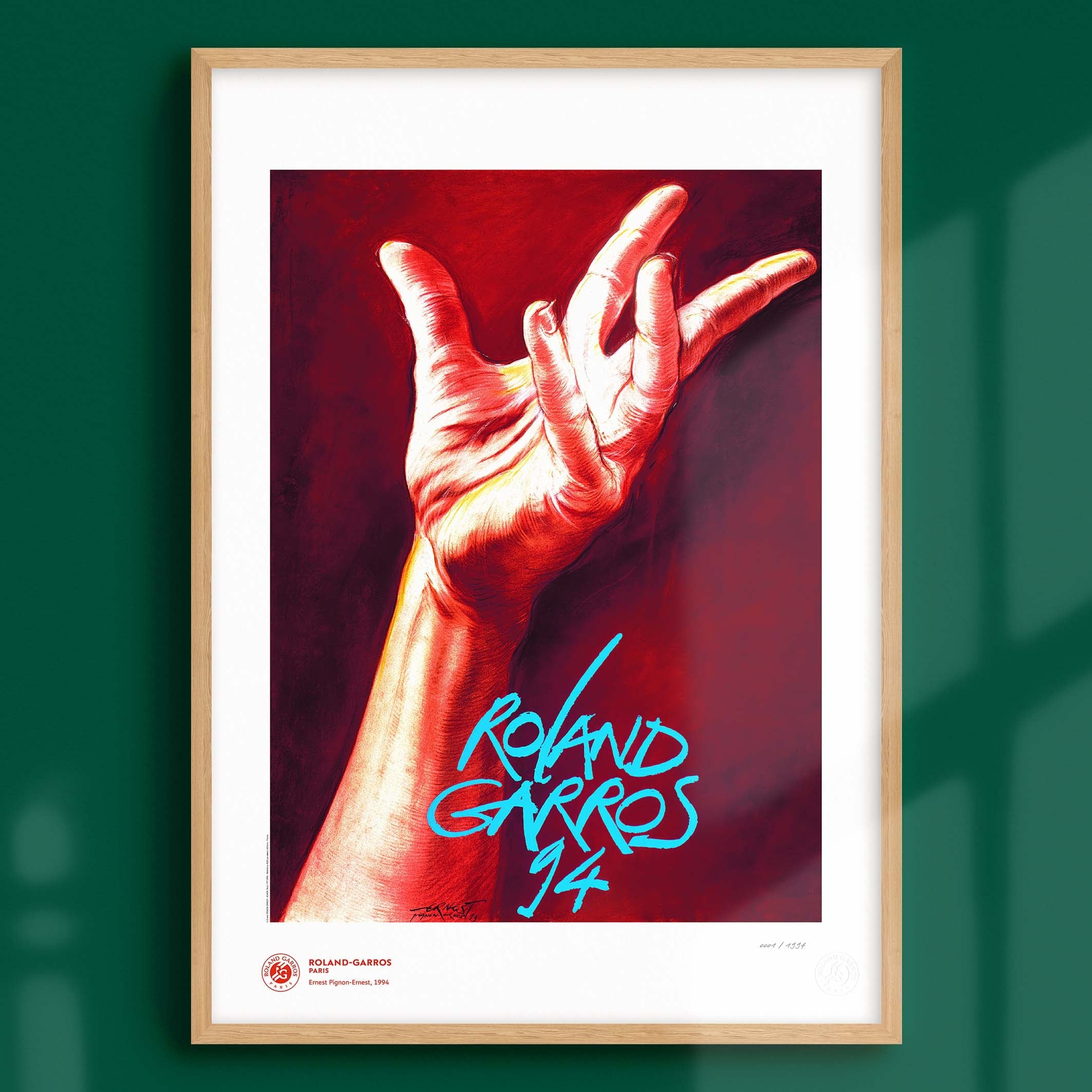 ÉDITION LIMITÉE PREMIUM - Affiche Roland-Garros 1994 par Ernest PIGNON-ERNEST