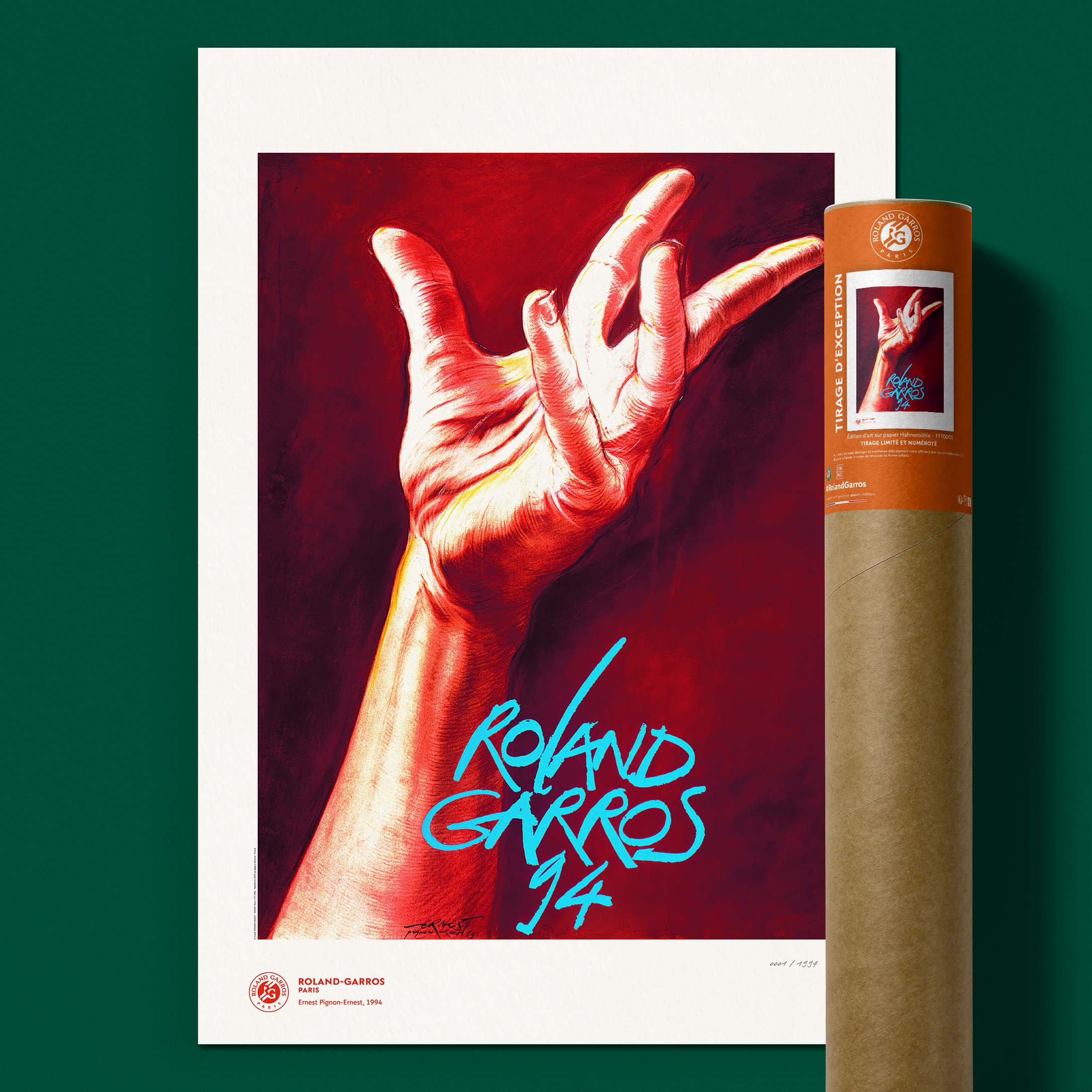 ÉDITION LIMITÉE PREMIUM - Affiche Roland-Garros 1994 par Ernest PIGNON-ERNEST