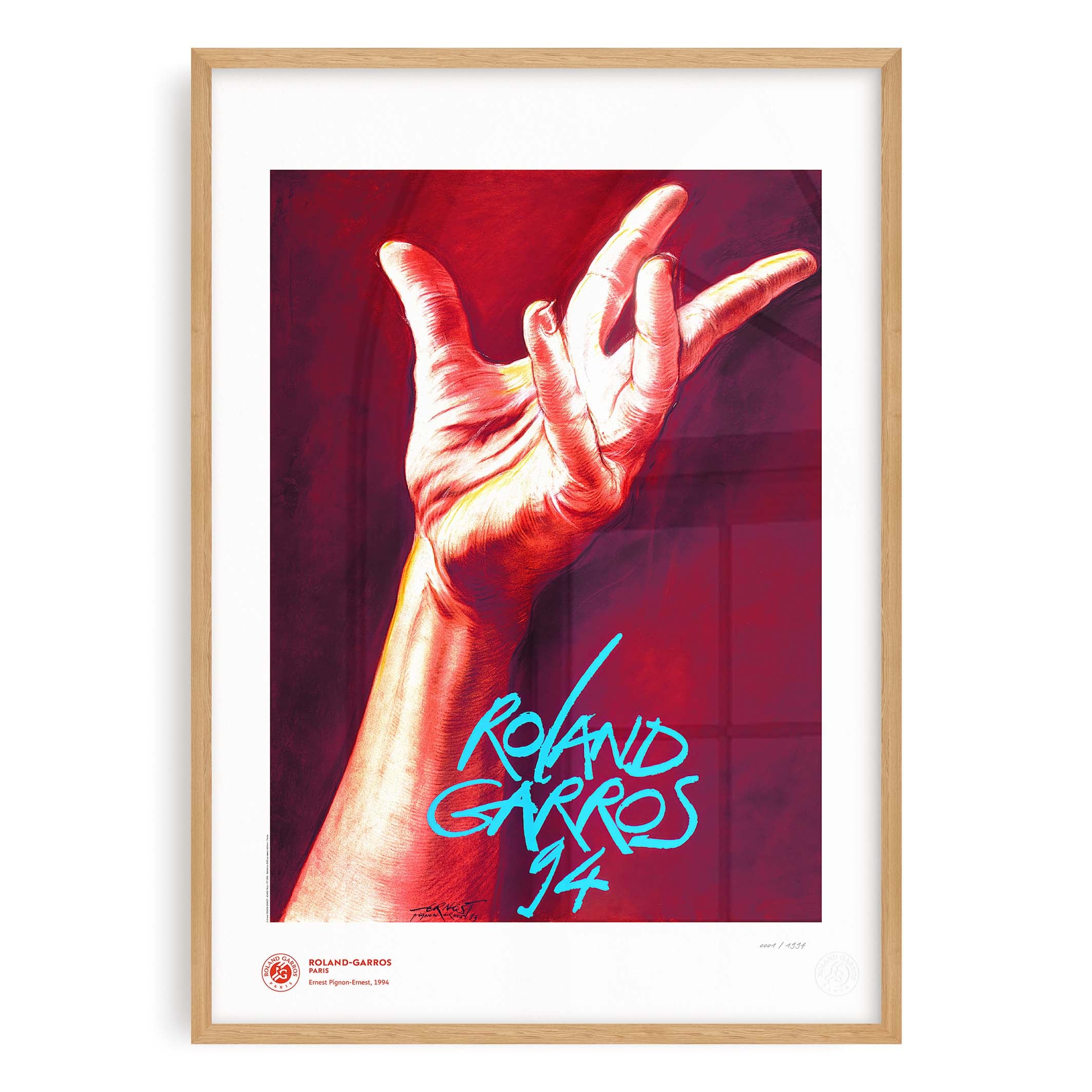 ÉDITION LIMITÉE PREMIUM - Affiche Roland-Garros 1994 par Ernest PIGNON-ERNEST
