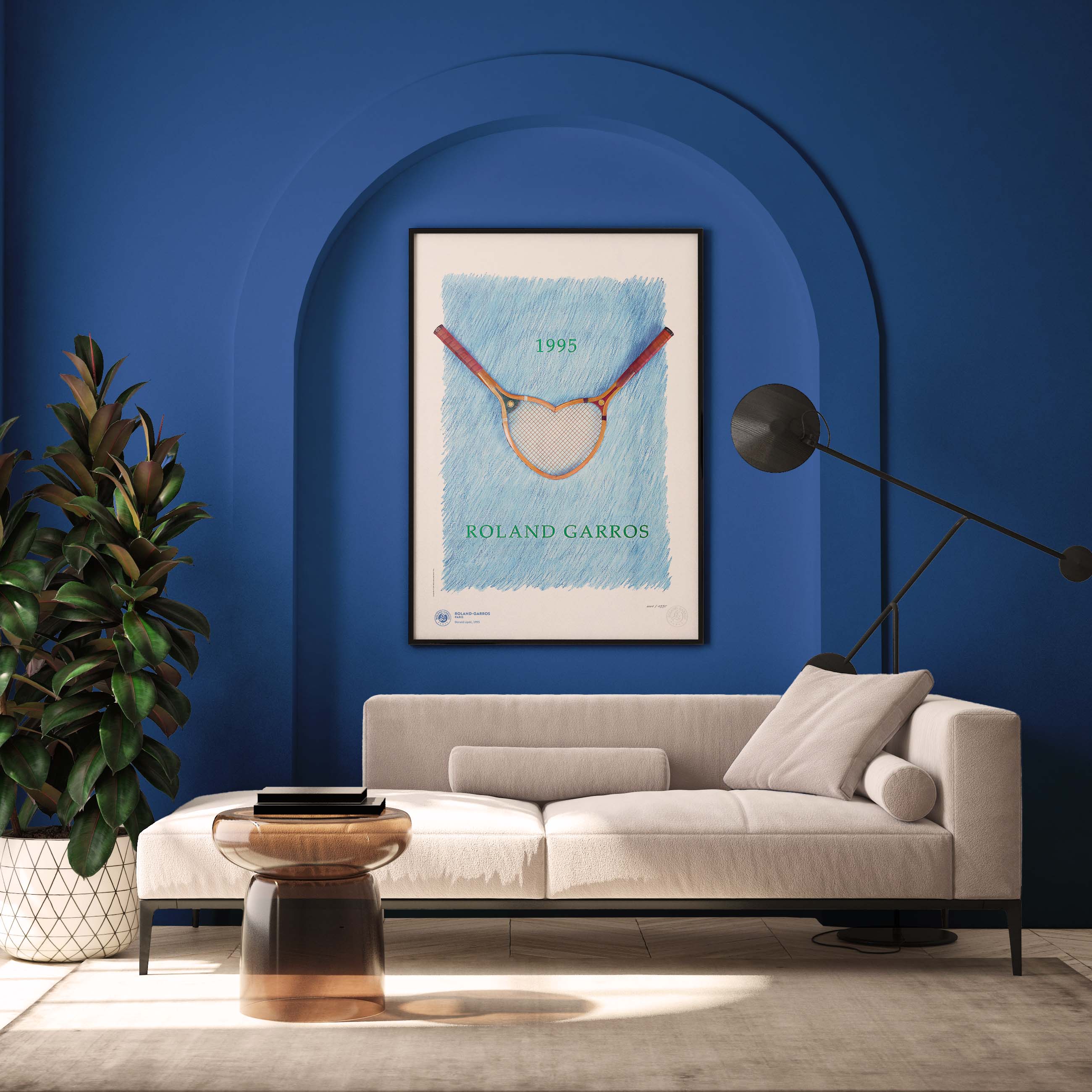 ÉDITION LIMITÉE PREMIUM - Affiche Roland-Garros 1995 par Donald LIPSKI