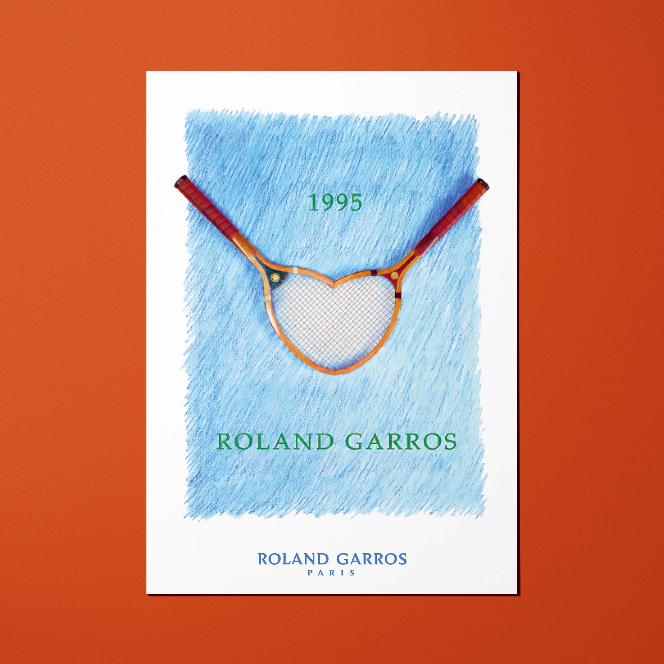 Cartolina Roland-Garros 1995 di Donald LIPSKI