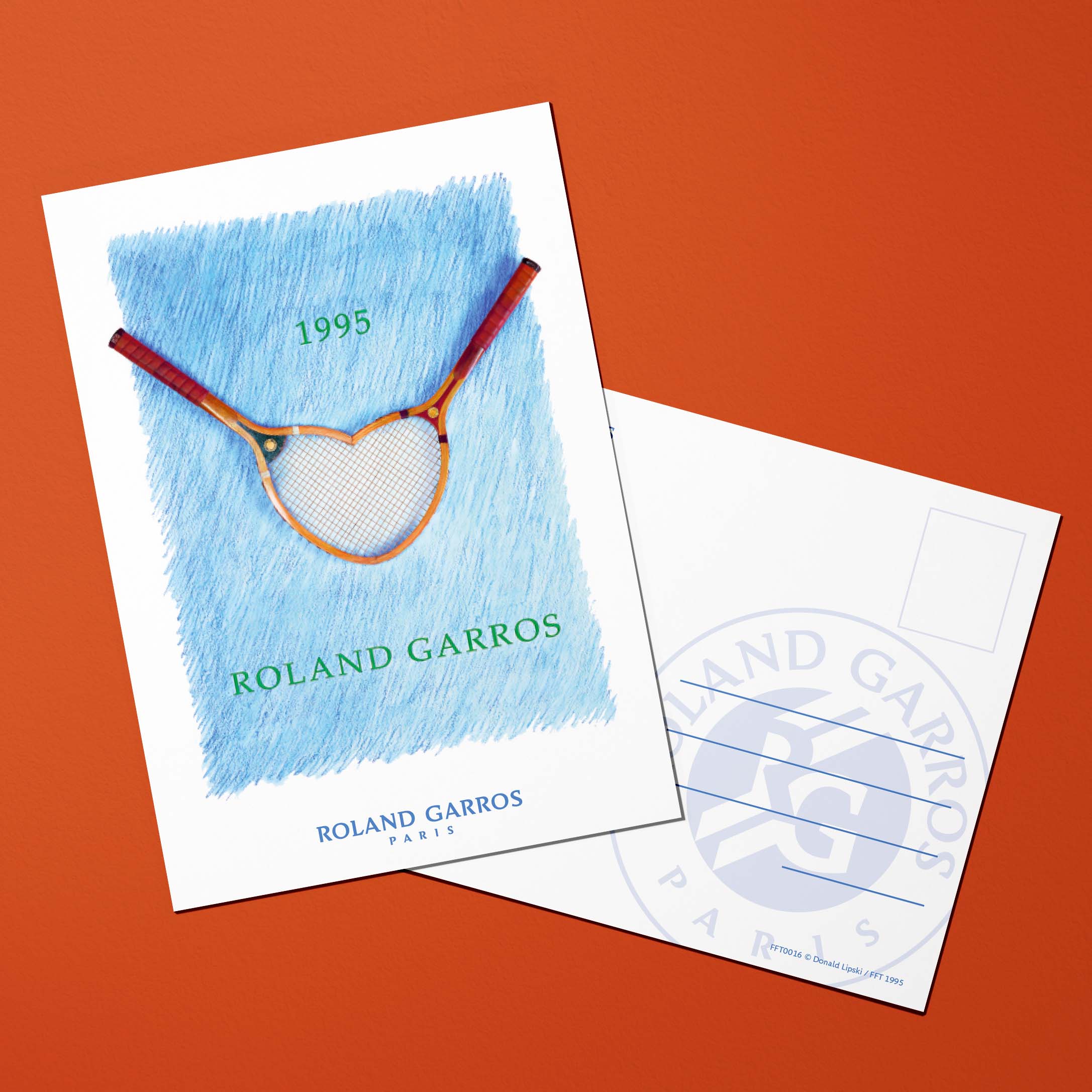 Cartolina Roland-Garros 1995 di Donald LIPSKI