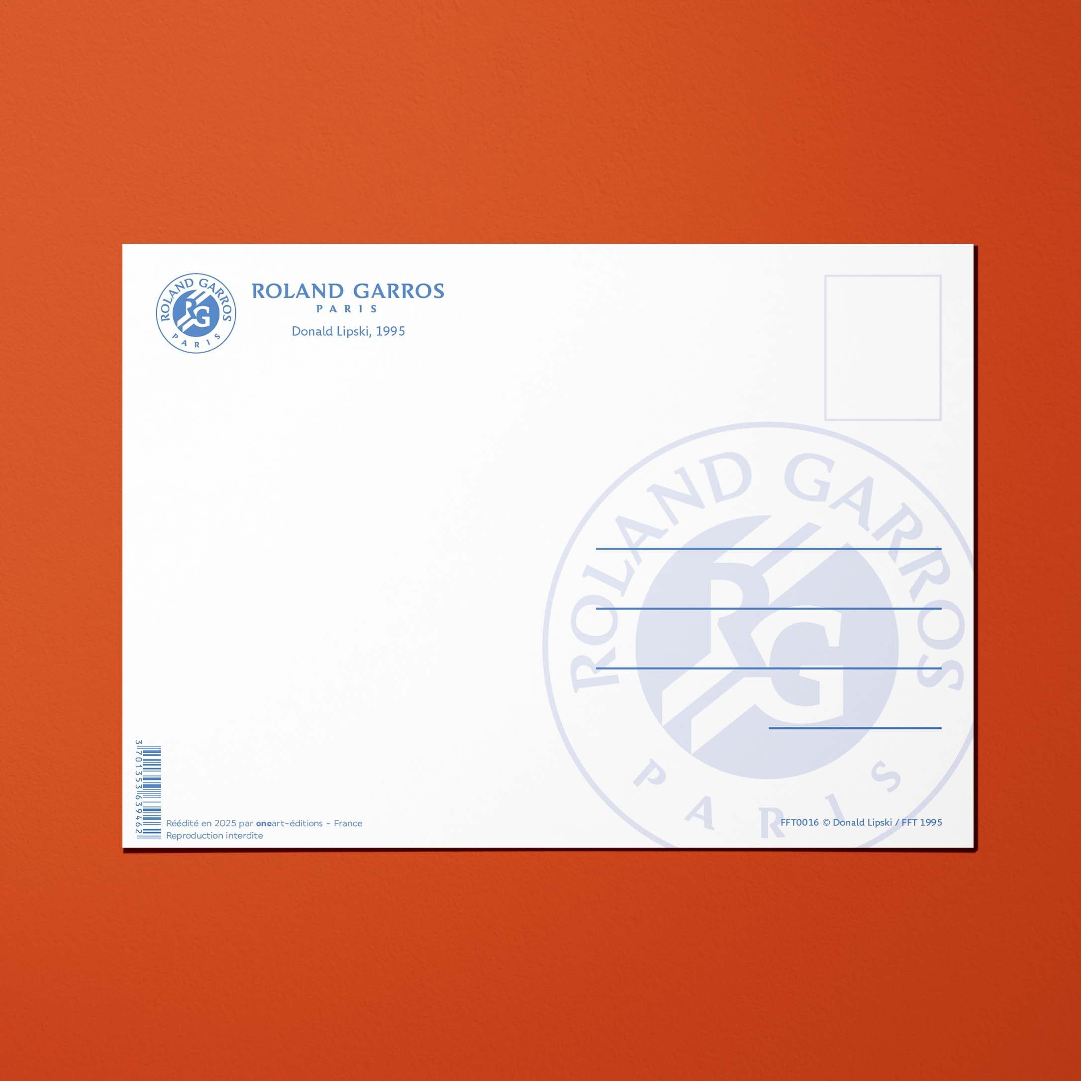 Cartolina Roland-Garros 1995 di Donald LIPSKI