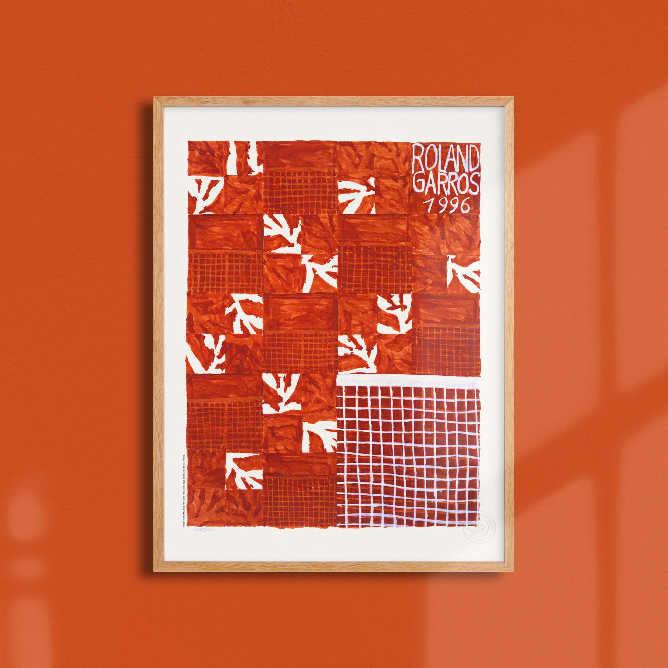 Affiche "Les Imparfaits" Roland-Garros 1996 par Jean-Michel MEURICE