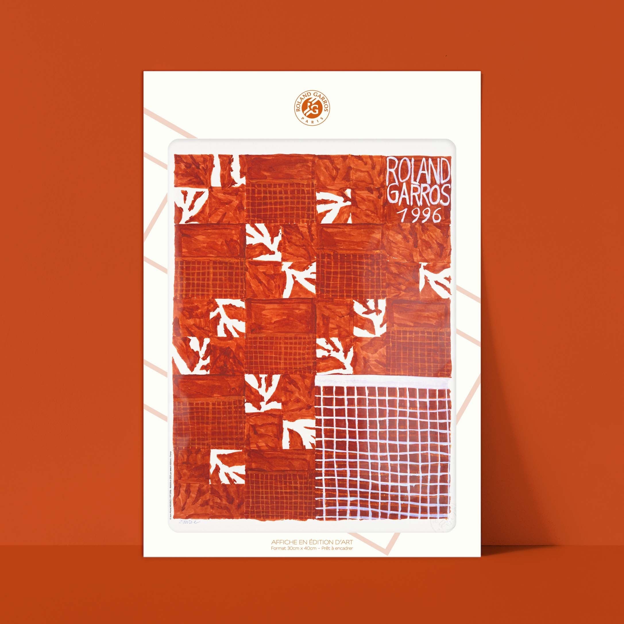 Affiche "Les Imparfaits" Roland-Garros 1996 par Jean-Michel MEURICE