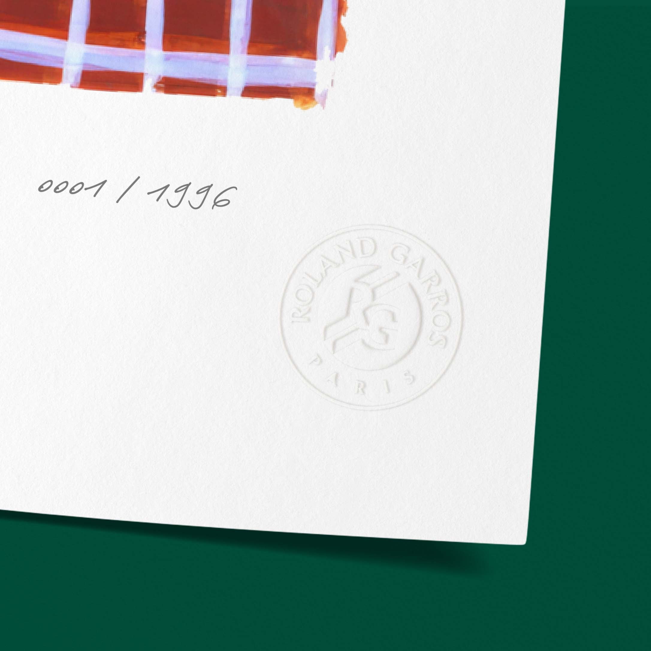 ÉDITION LIMITÉE PREMIUM - Affiche Roland-Garros 1996 par Jean-Michel MEURICE