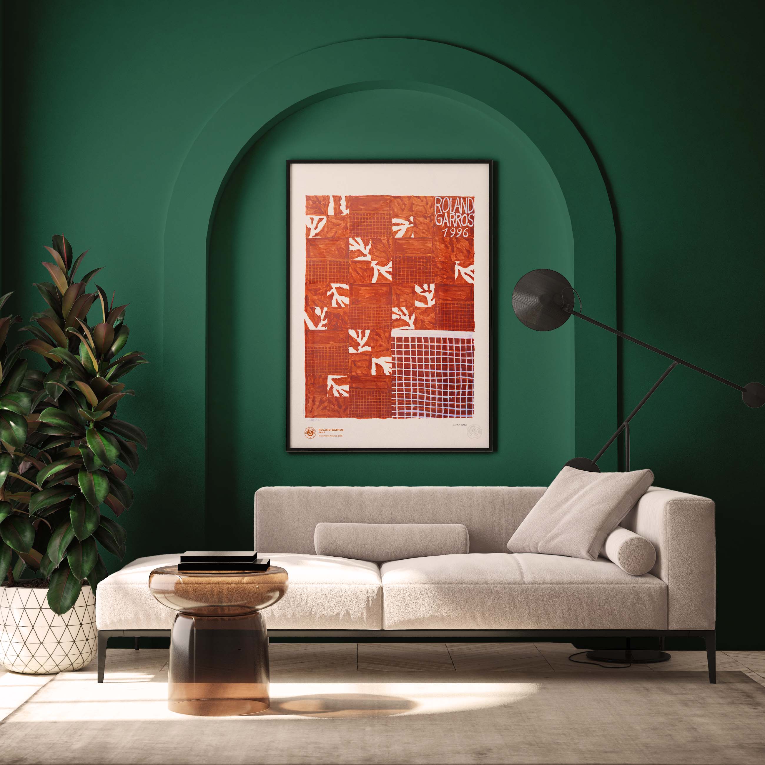 ÉDITION LIMITÉE PREMIUM - Affiche Roland-Garros 1996 par Jean-Michel MEURICE