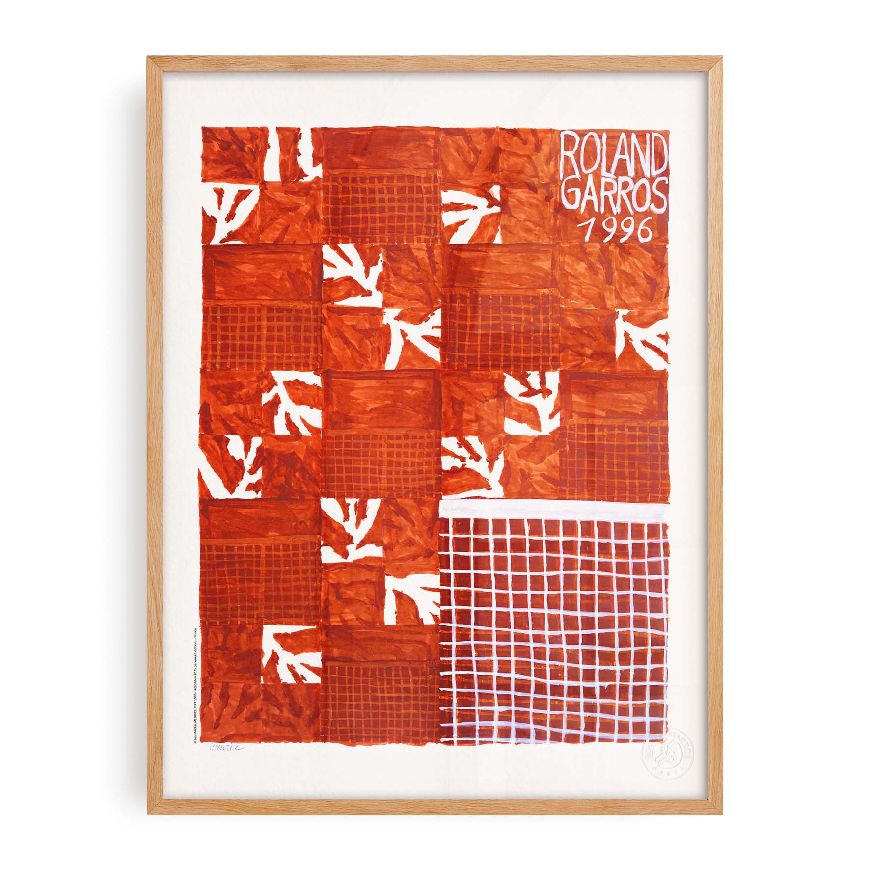 Affiche "Les Imparfaits" Roland-Garros 1996 par Jean-Michel MEURICE