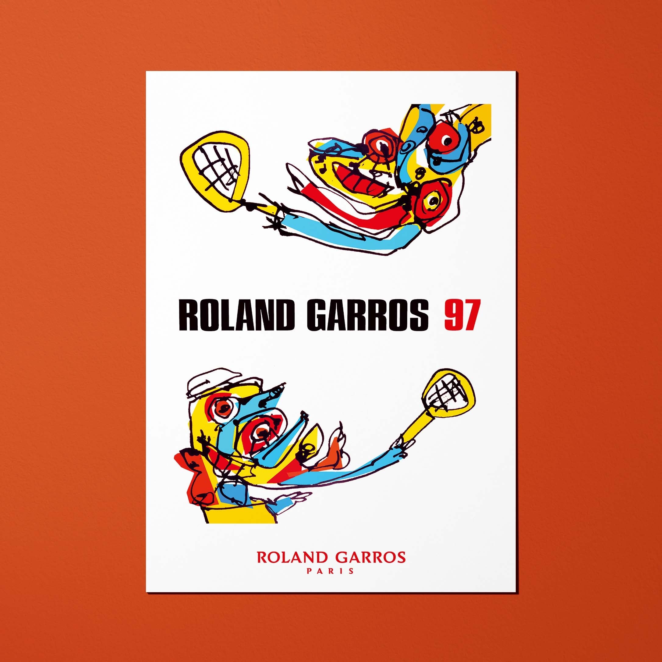 Cartolina Roland-Garros 1997 di Antonio SAURA