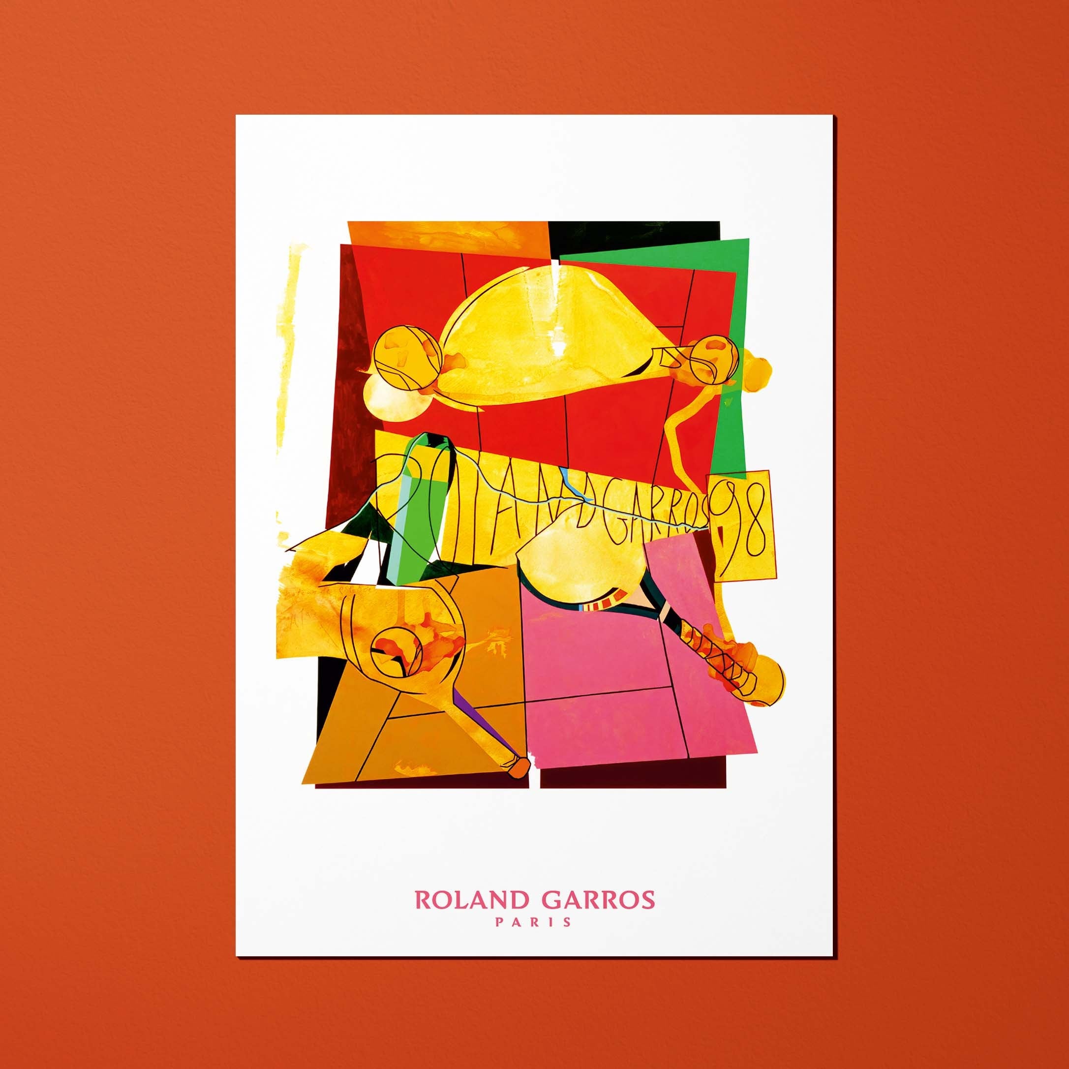 Carte postale Roland-Garros 1998 par Hervé TELEMAQUE